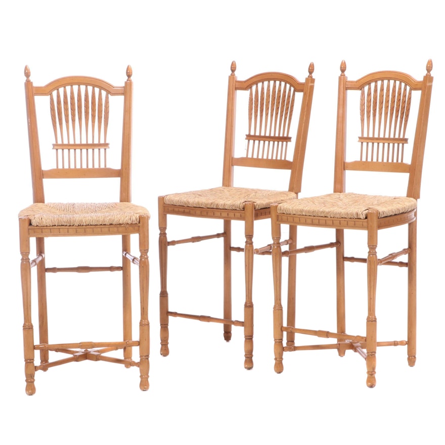 Andre Originals French Provincial Style Beech Barstools