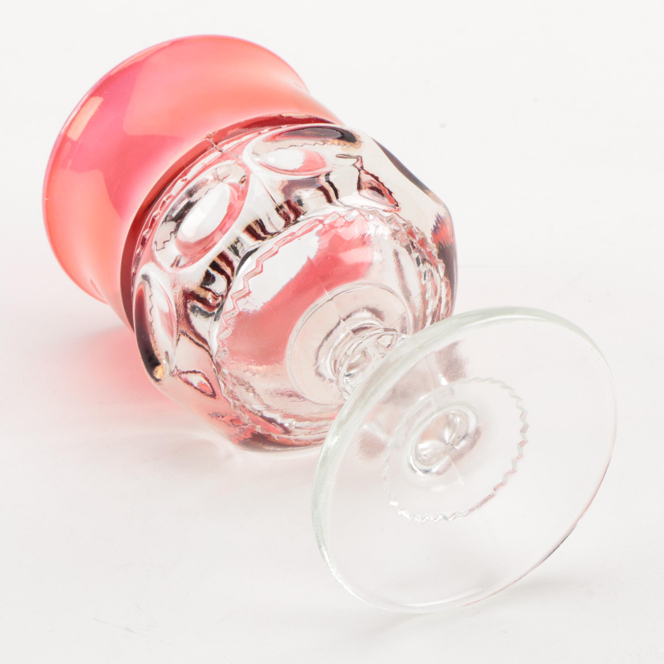 Tiffin-Franciscan "King's Crown" Ruby Flashed Dinnerware and Stemware