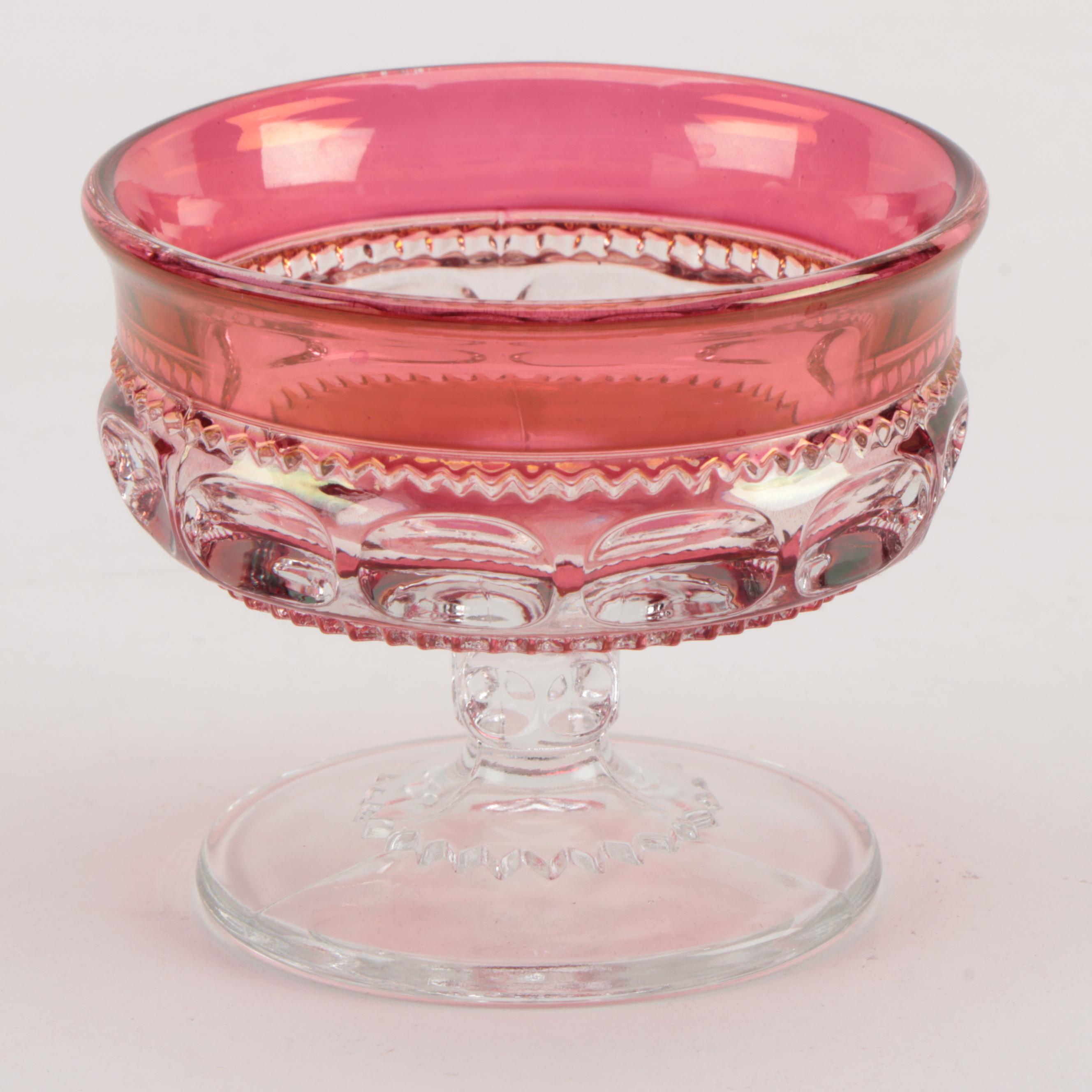 Tiffin-Franciscan "King's Crown" Ruby Flashed Dinnerware and Stemware