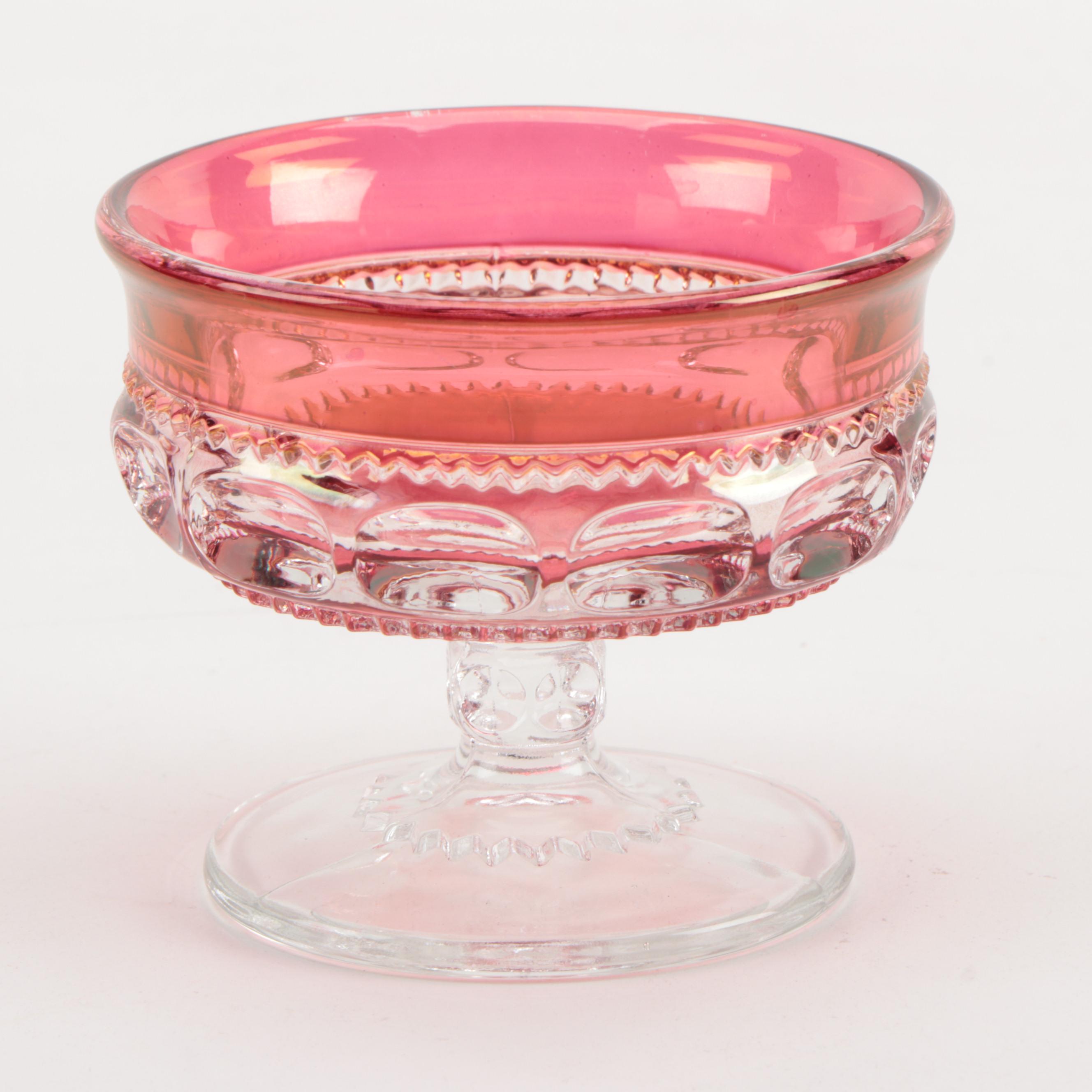 Tiffin-Franciscan "King's Crown" Ruby Flashed Dinnerware and Stemware