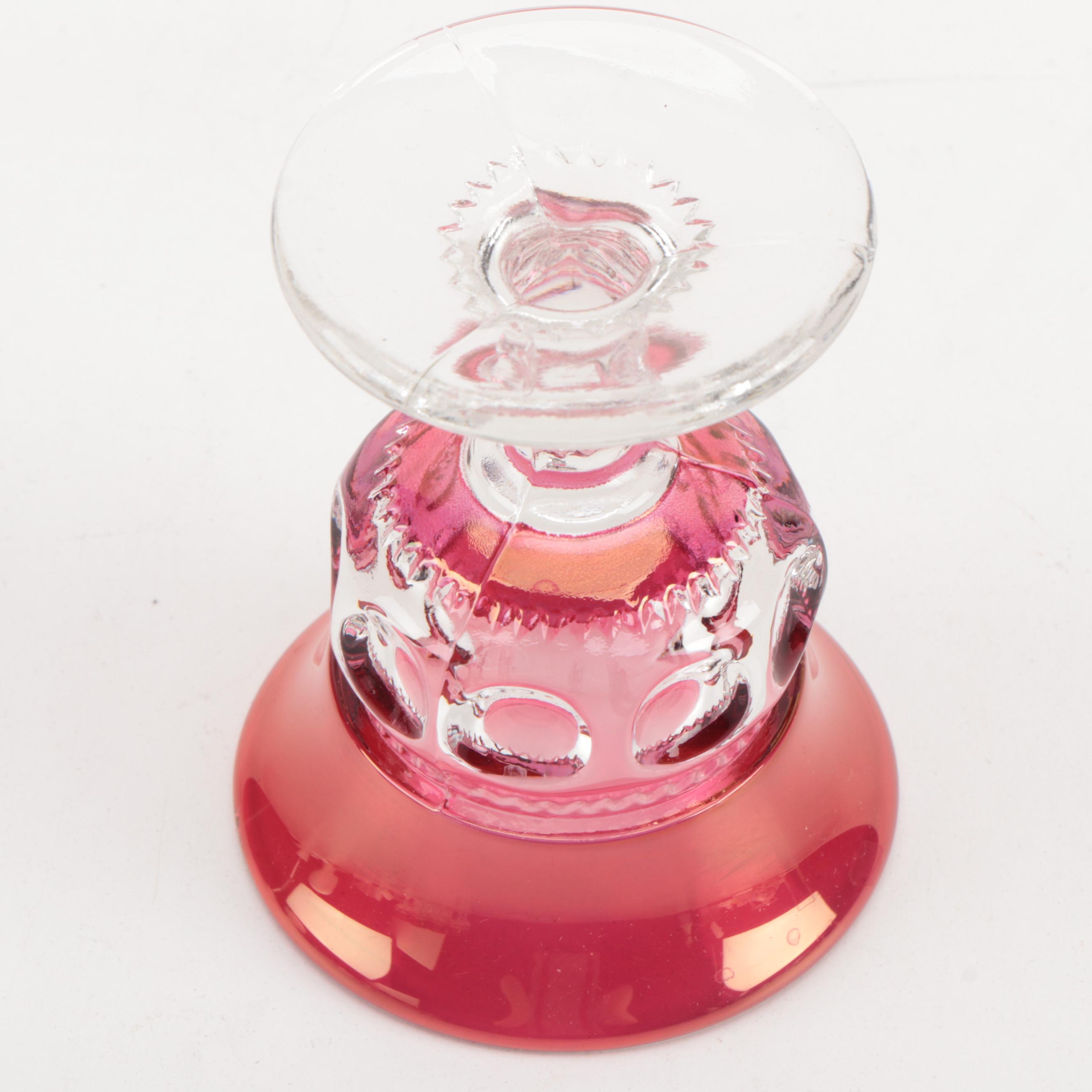 Tiffin-Franciscan "King's Crown" Ruby Flashed Dinnerware and Stemware