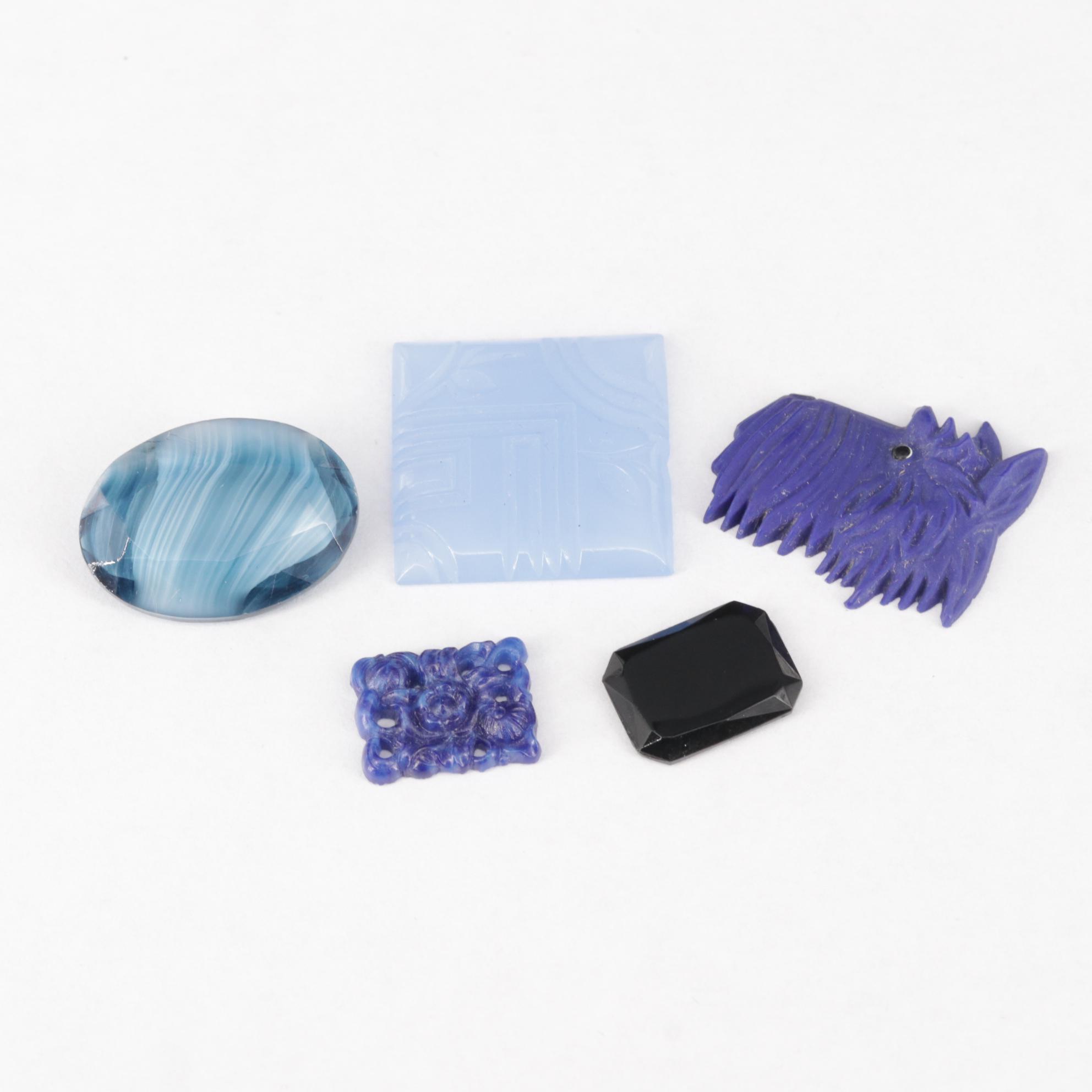 Loose Glass Assortment Featuring Scottie Dog