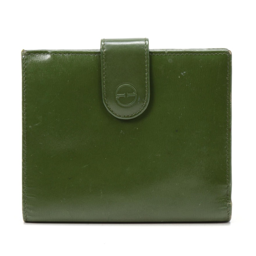 Gucci Green Leather Bifold Wallet