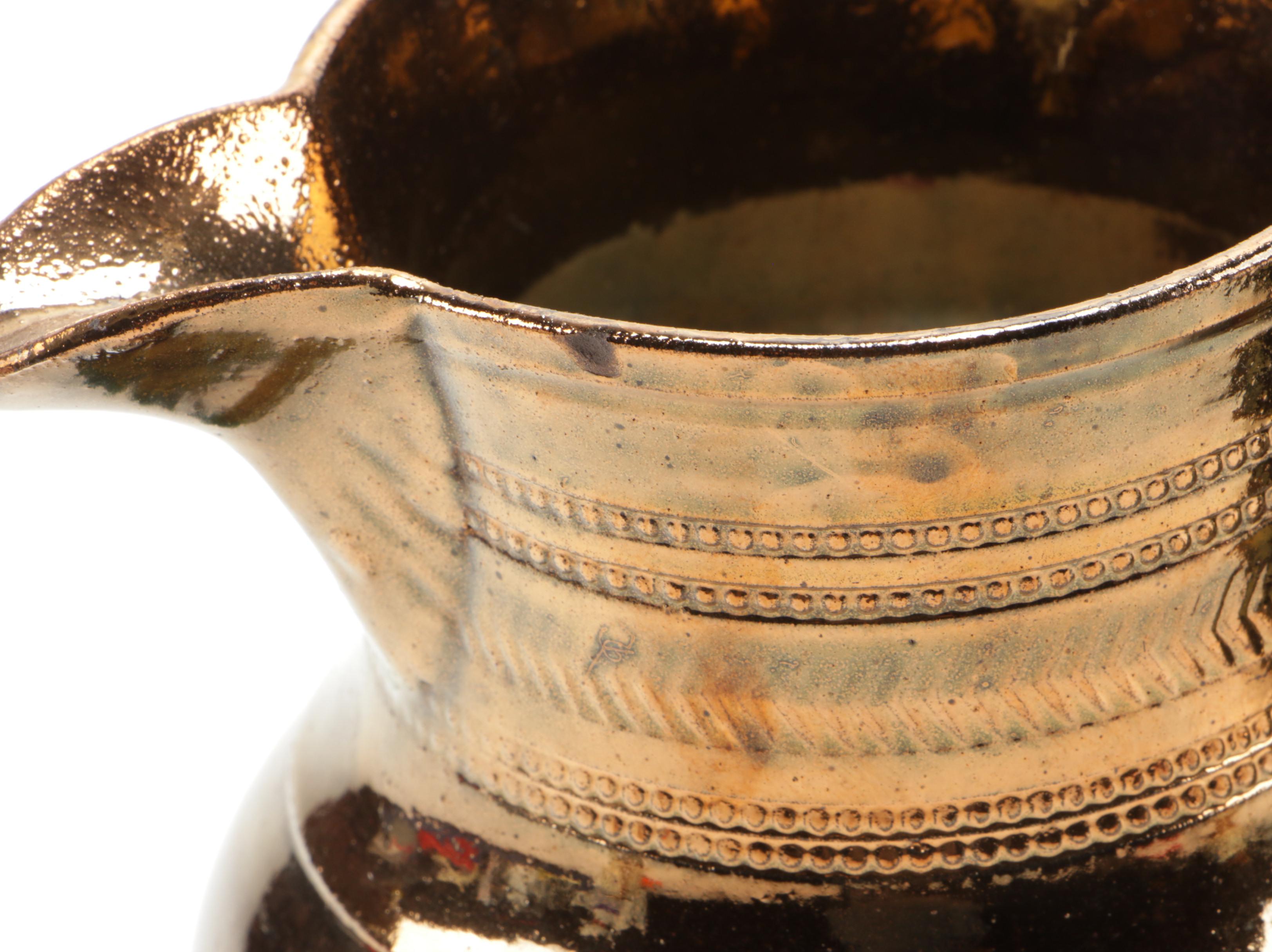 Wade Heath, Gray's Pottery and Other Copper Lusterware Pitchers