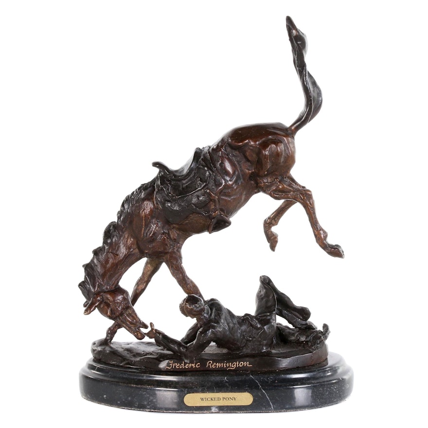 Reproduction Copper Alloy Sculpture after J.E. Fraser "End of the Trail"