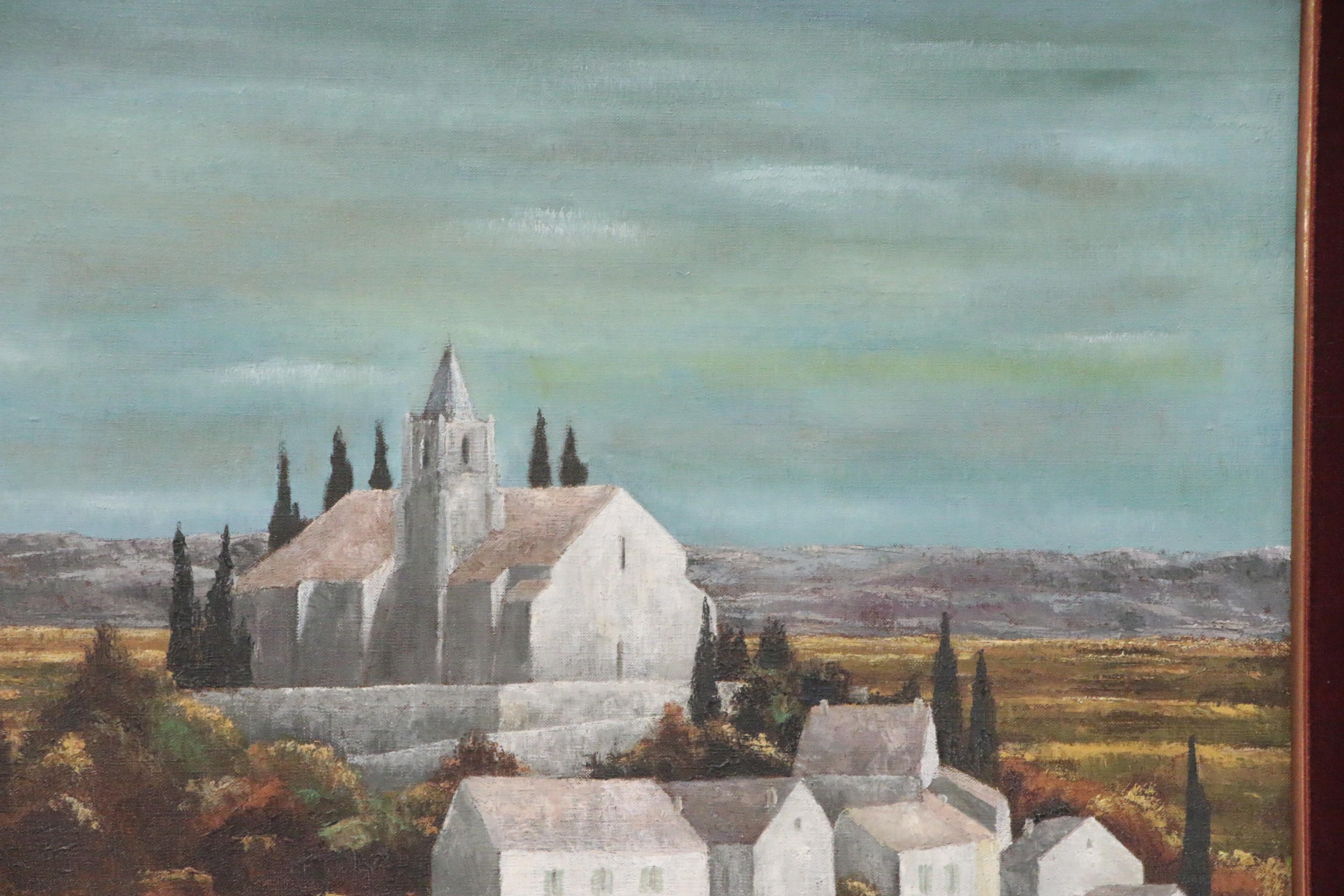 Jean-Pierre Capron Oil Painting of Village Scene