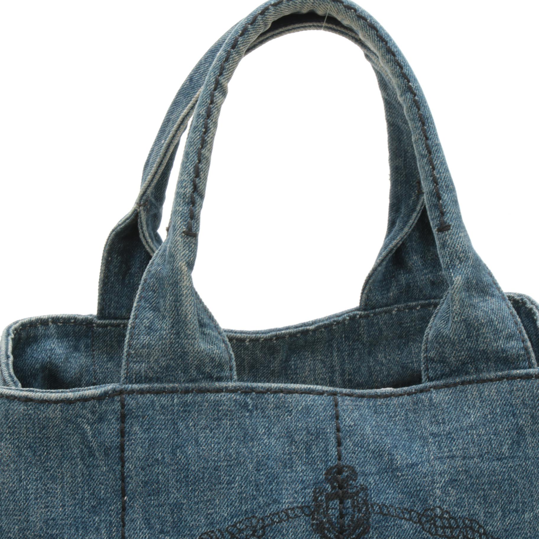 Prada Denim Tote Handbag