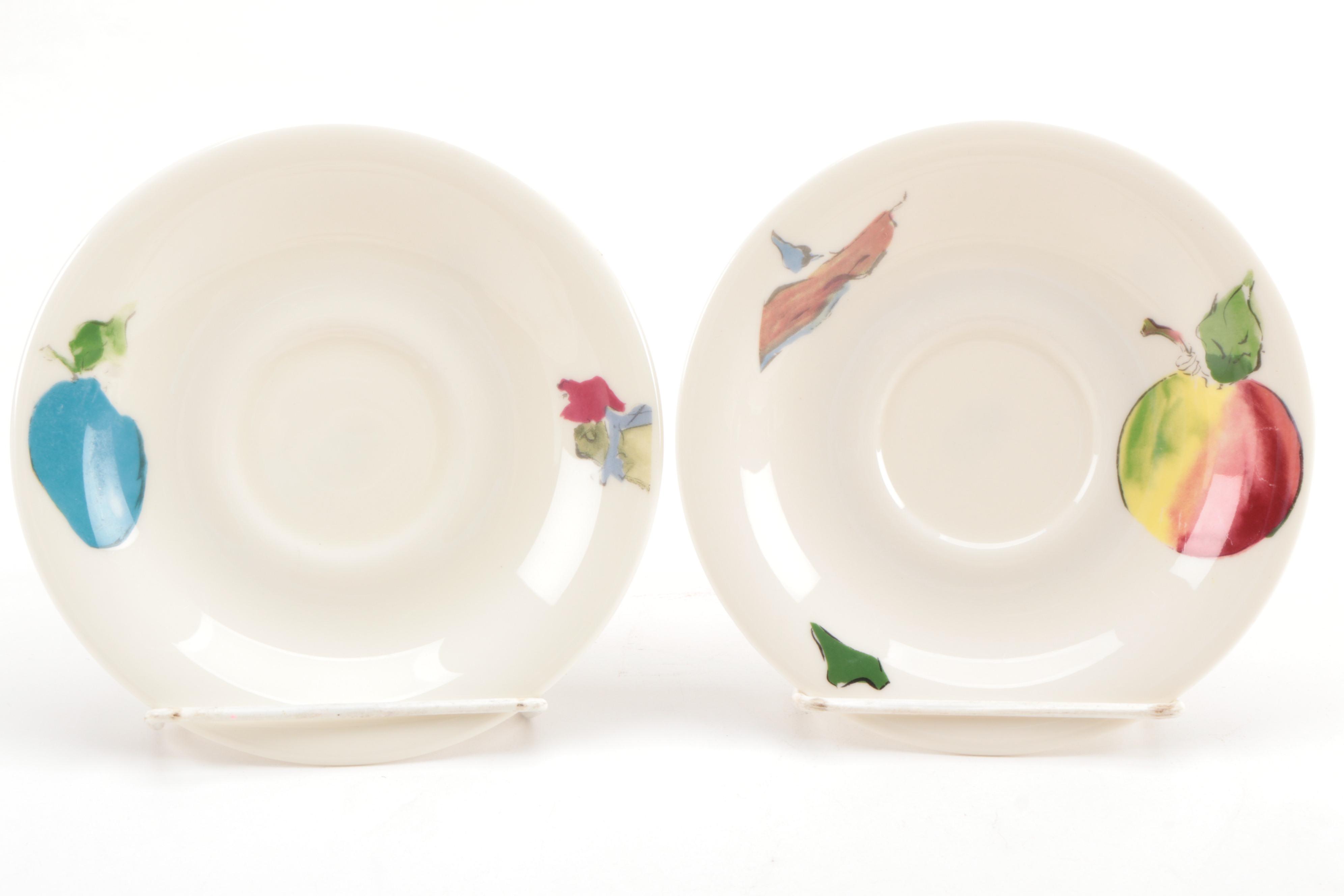 Castleton "Harvest" Luncheon Plates, Teacups, and Saucers