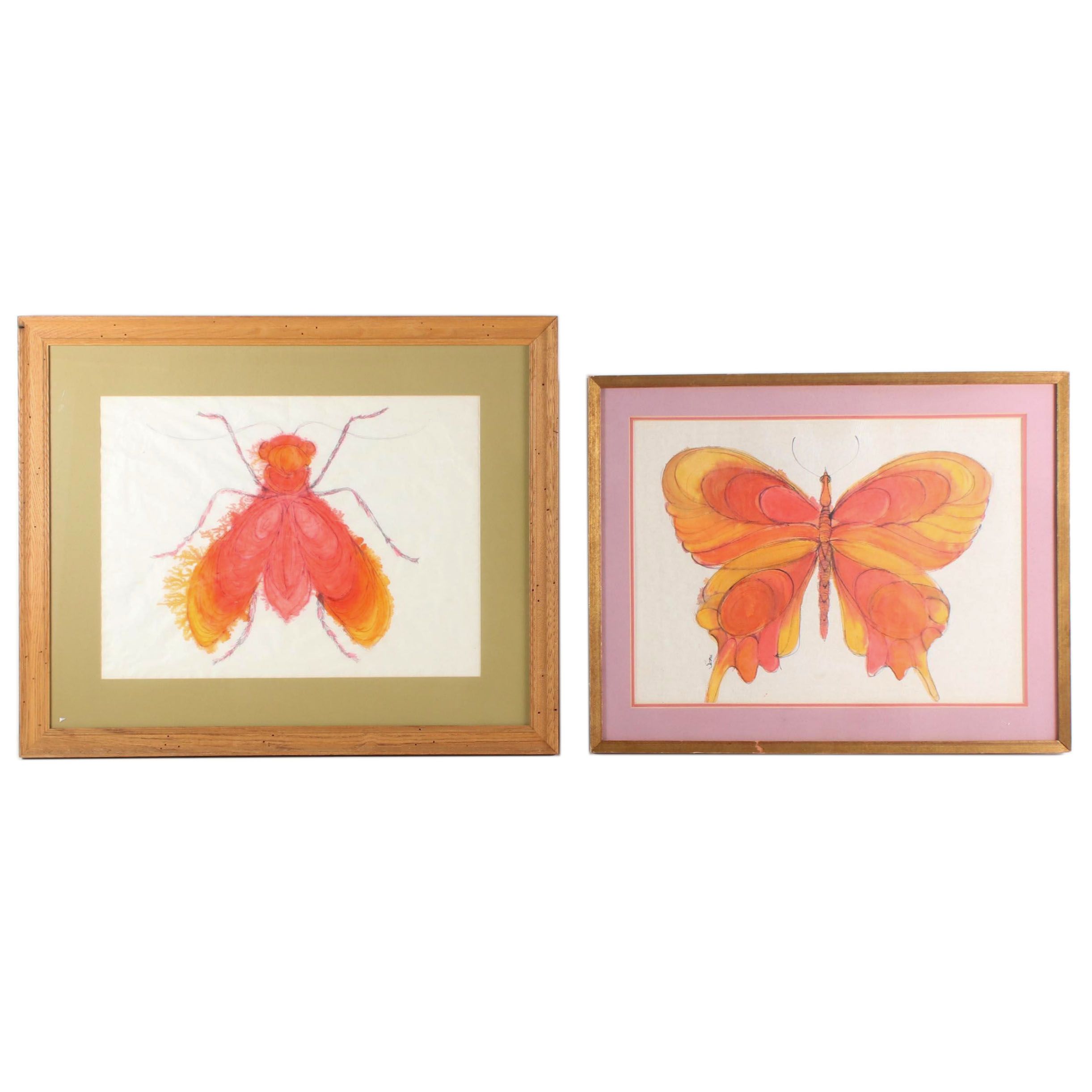 Watercolor Paintings of Insects