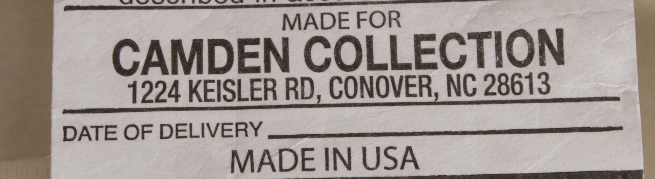 Arhaus Contemporary Camden Collection Sofa with Taupe Slipcover