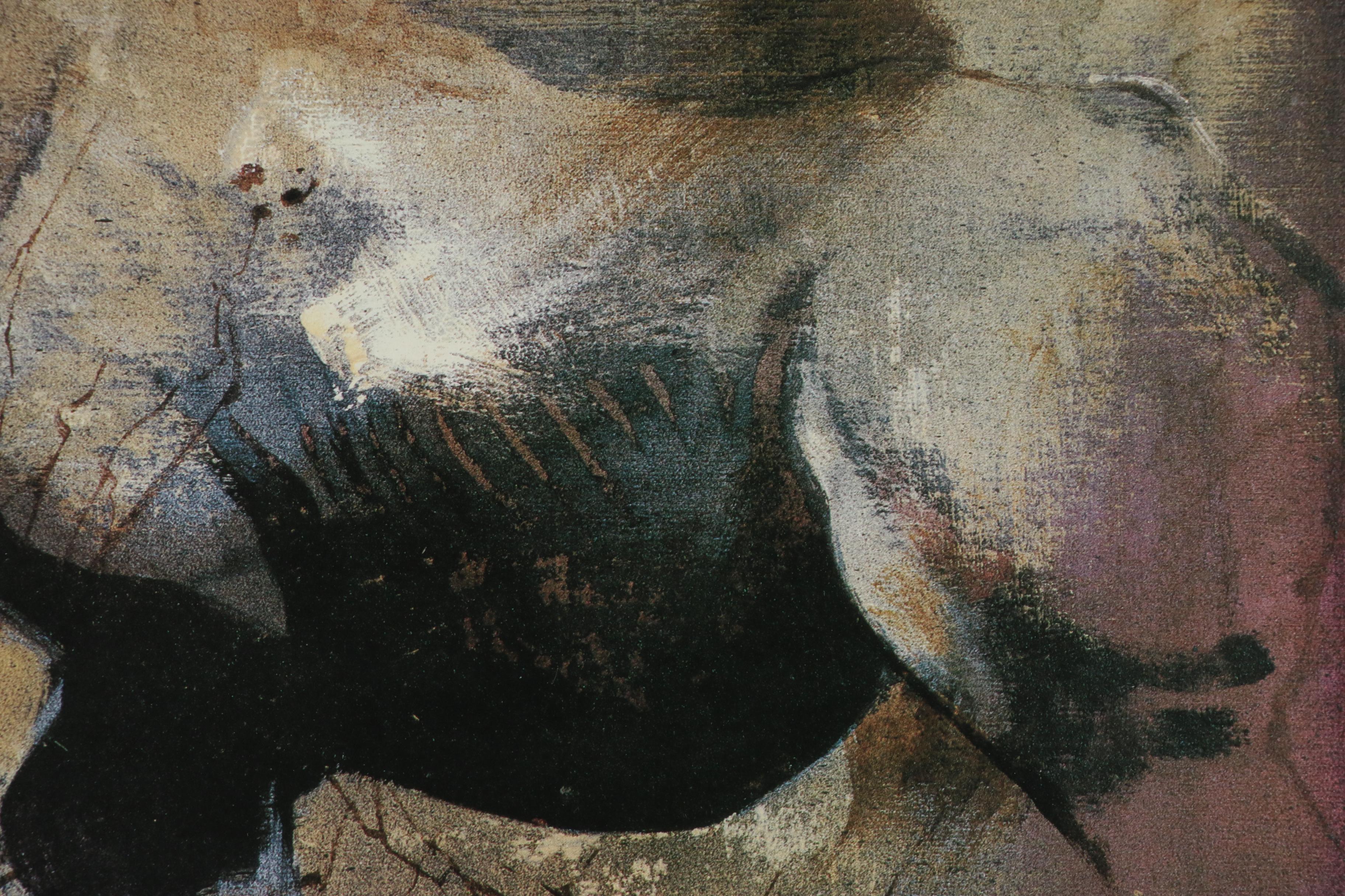 Keith Joubert Offset Lithograph "The Black Rhinoceros. Diceros bicornis."