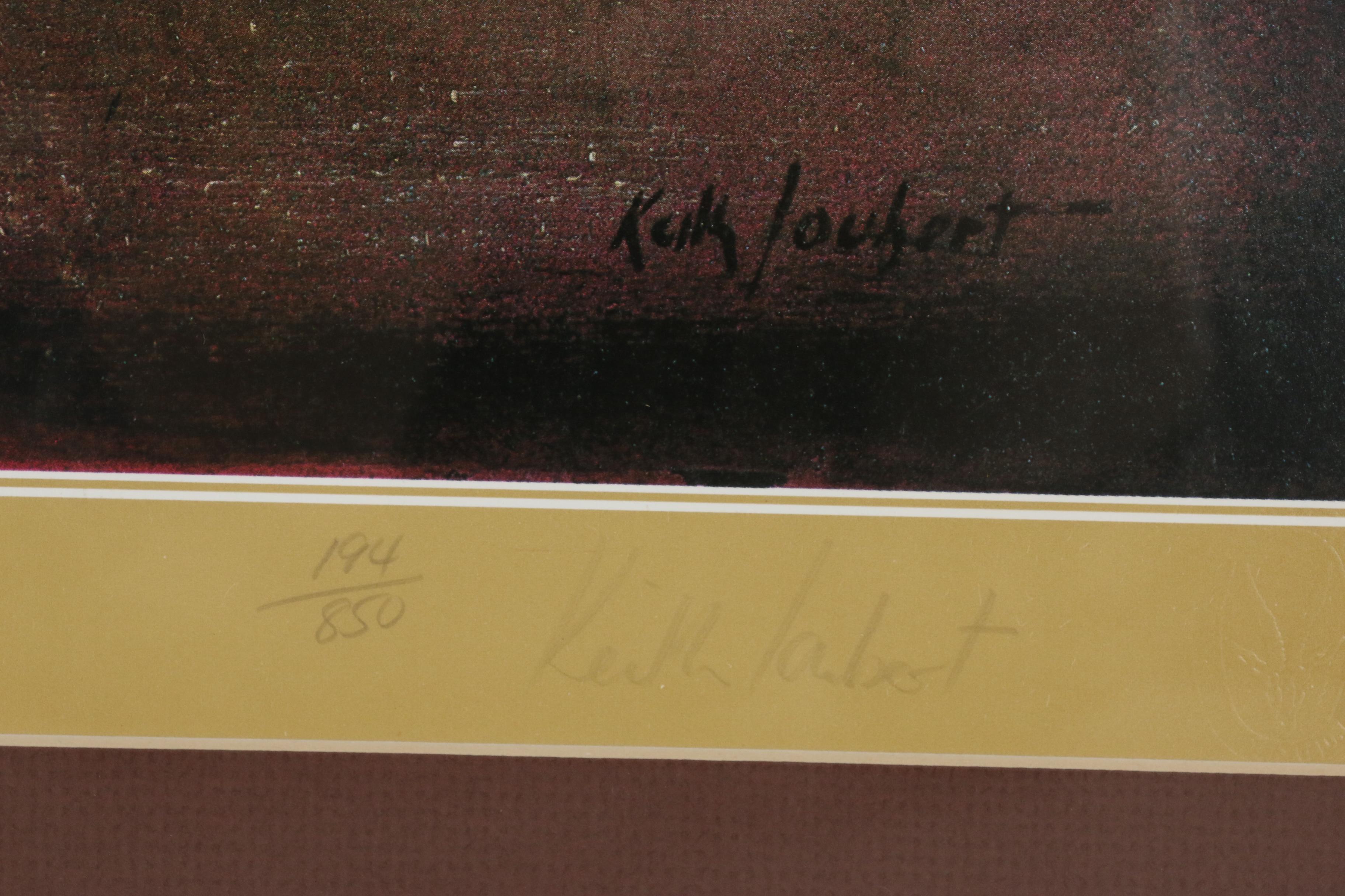 Keith Joubert Offset Lithograph "The Black Rhinoceros. Diceros bicornis."