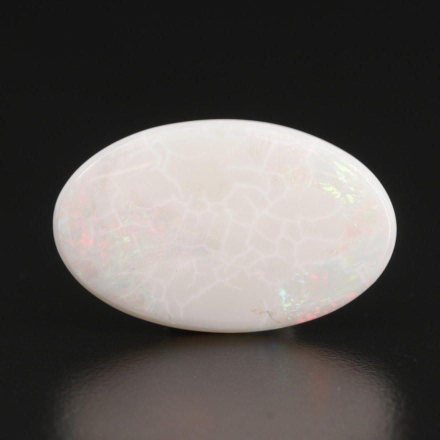 Loose 17.27 CT Oval Cabochon Opal Gemstone