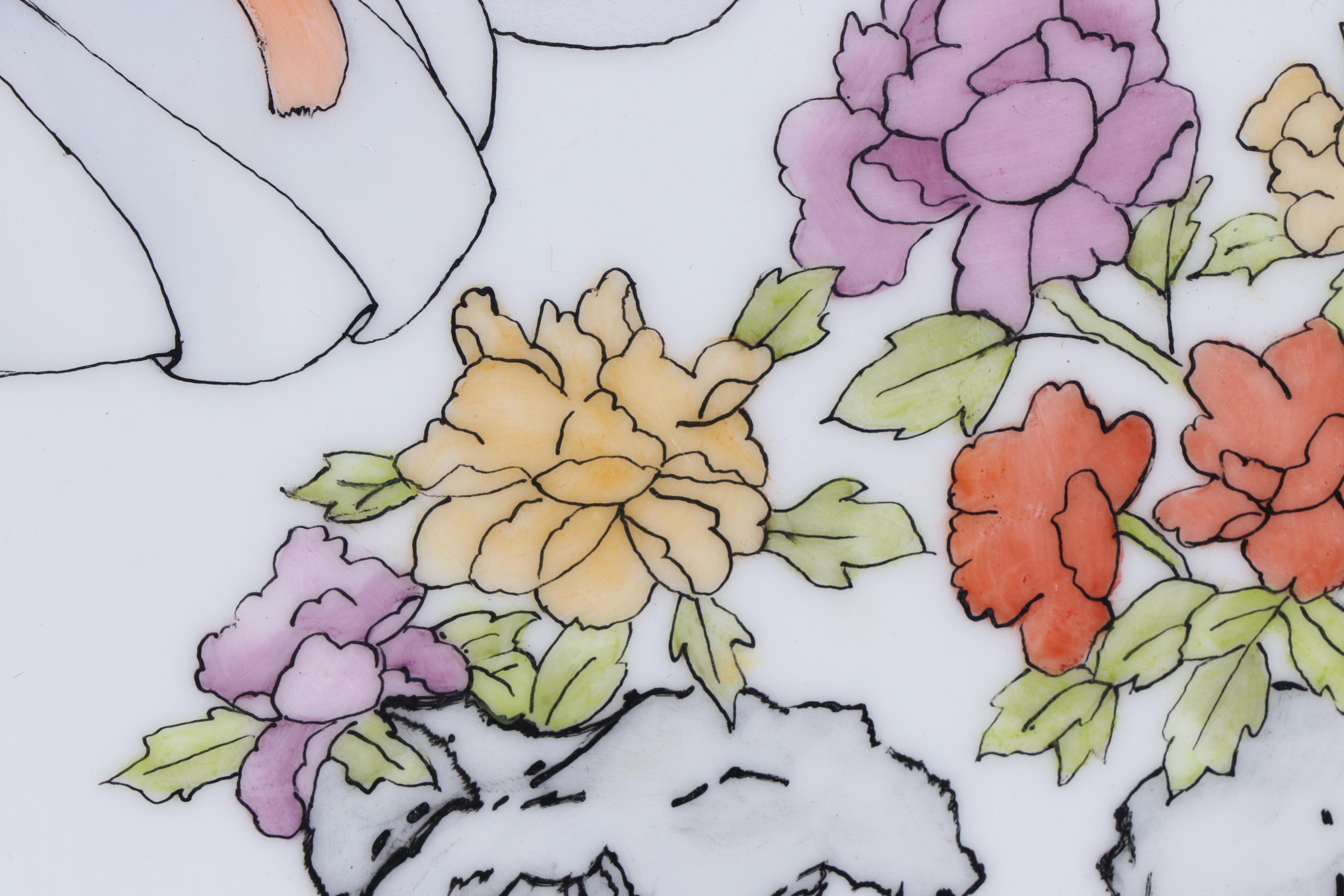 M. Vella East Asian Genre Scene Porcelain Painting, 1989