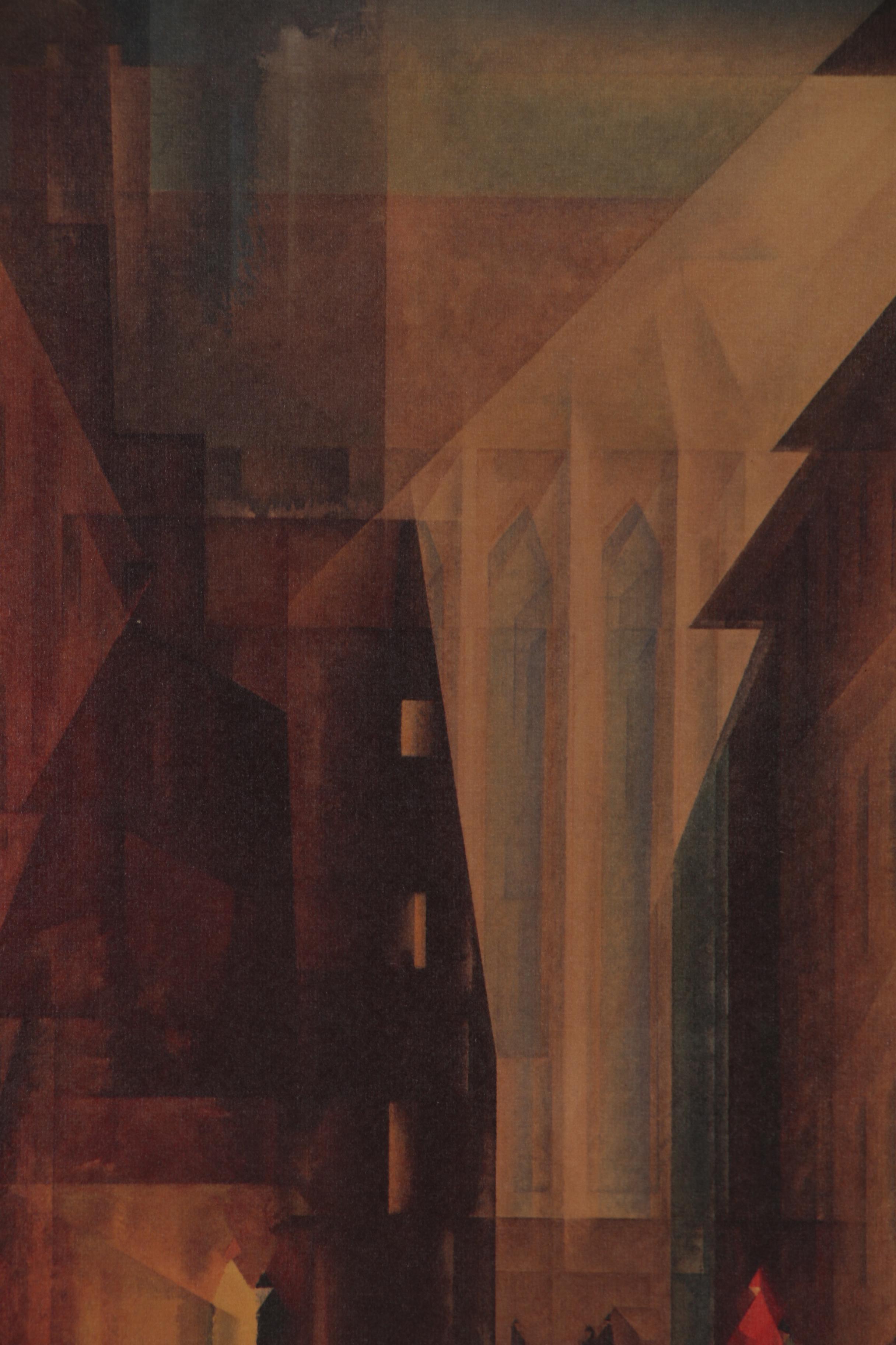 Offset Lithograph after Lyonel Feininger "Church of the Minorities II"