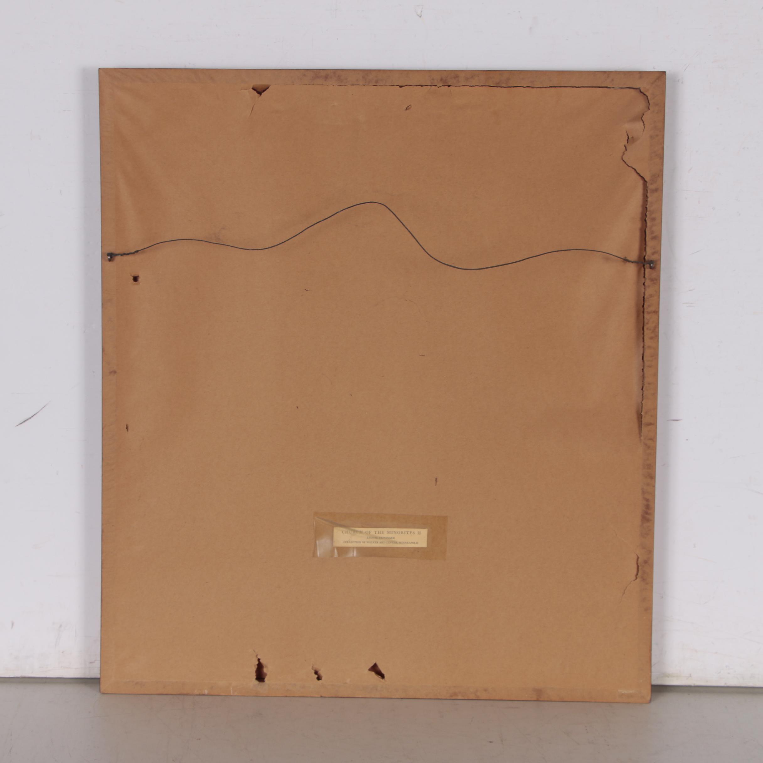 Offset Lithograph after Lyonel Feininger "Church of the Minorities II"