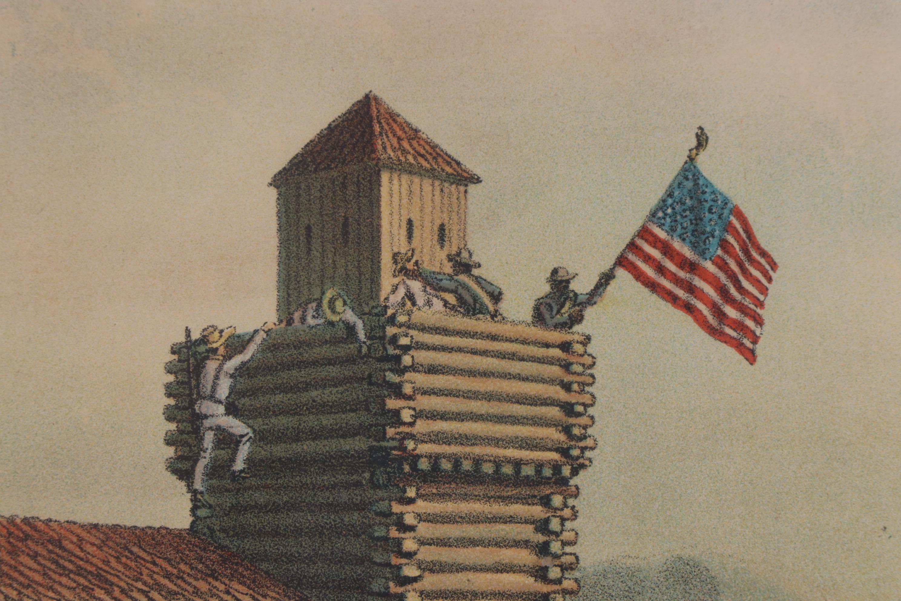 Kurz & Allison Chromolithograph "Charge of the 24th and 25th Colored Infantry"