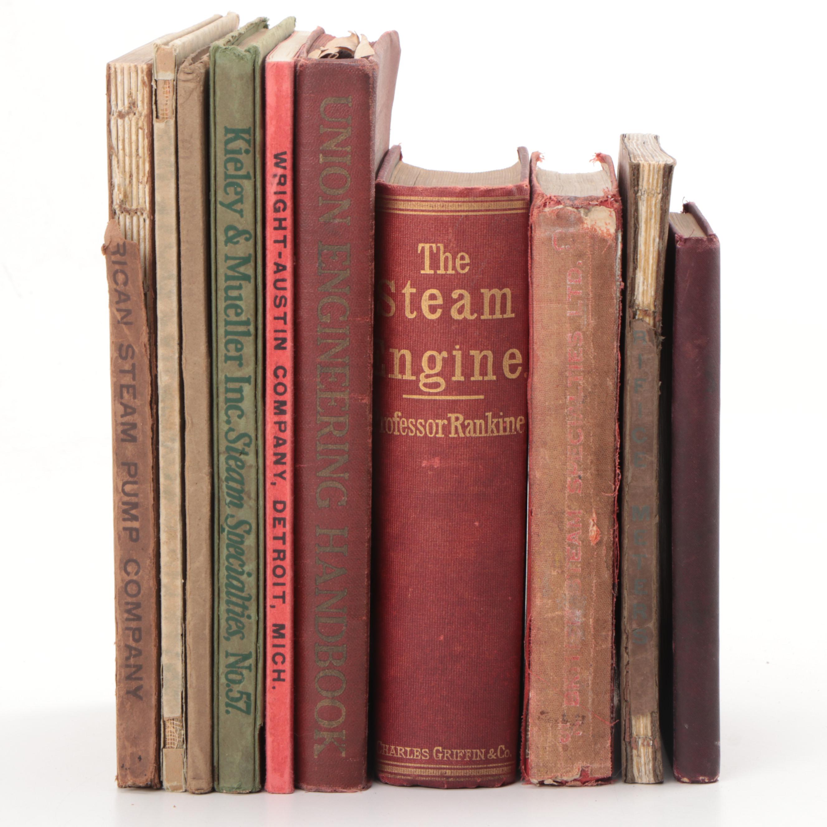 1891 "A Manual of the Steam Engine and Other Prime Movers" with Other Volumes