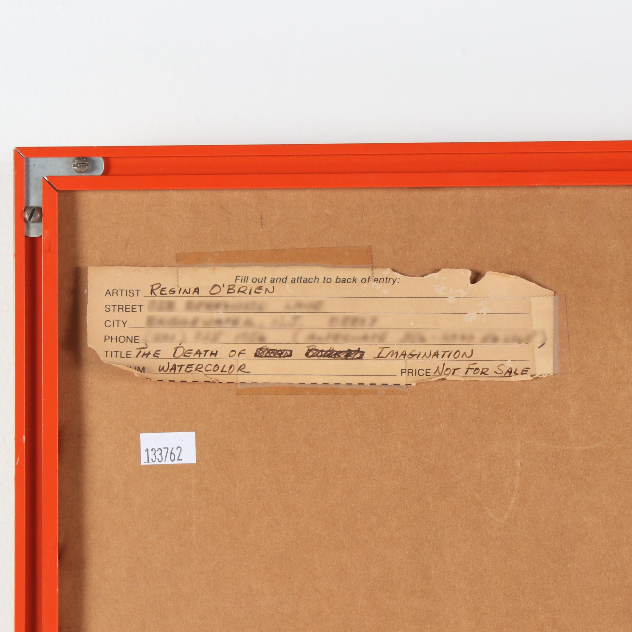 Watercolor Painting "The Death of Imagination"