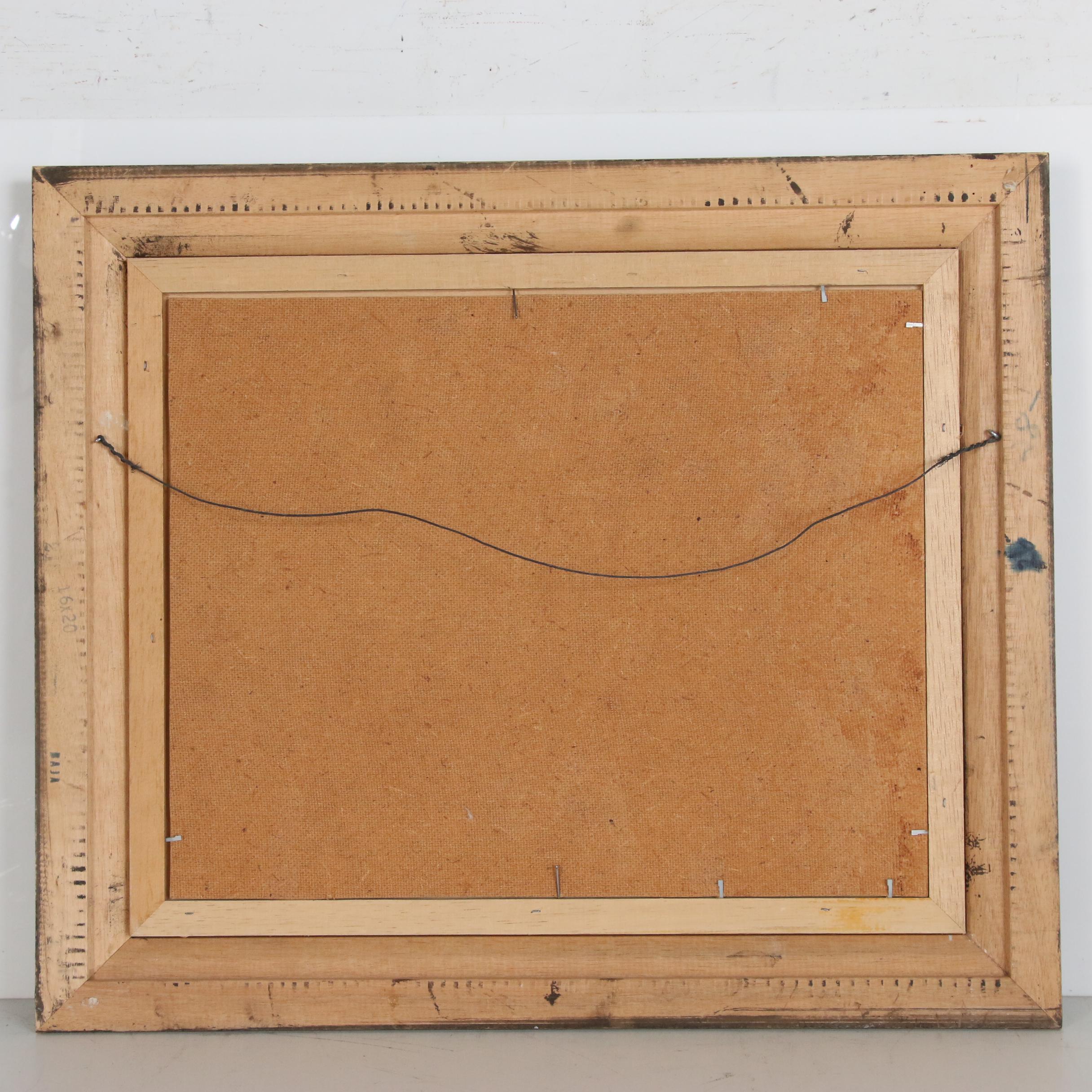 Dwayne Brech Western Genre Oil Painting of Covered Wagon