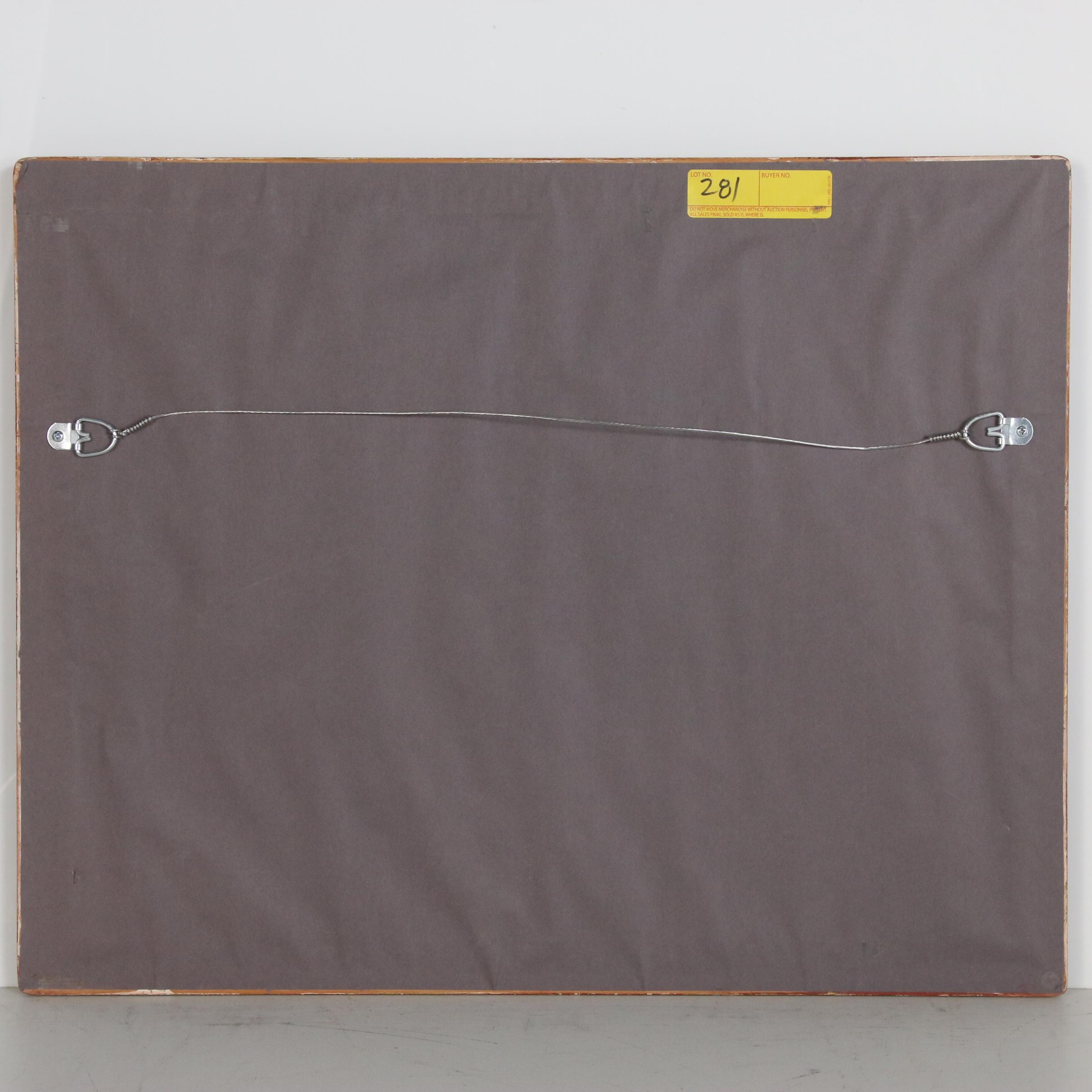 Figural Watercolor Painting of Seated Female Nude