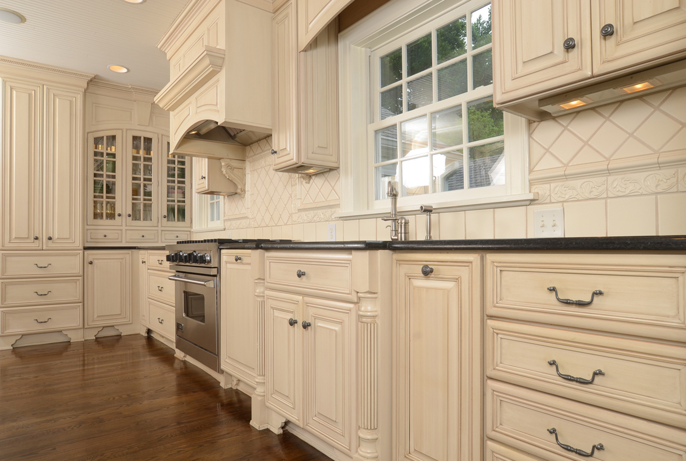 Kitchen Cabinets, Granite Counters, and Appliances Designed by Bzak Design Group