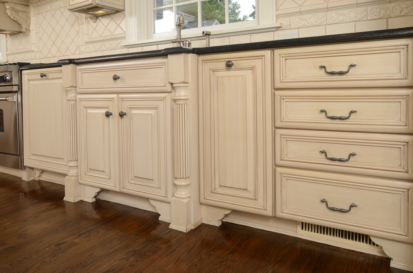 Kitchen Cabinets, Granite Counters, and Appliances Designed by Bzak Design Group