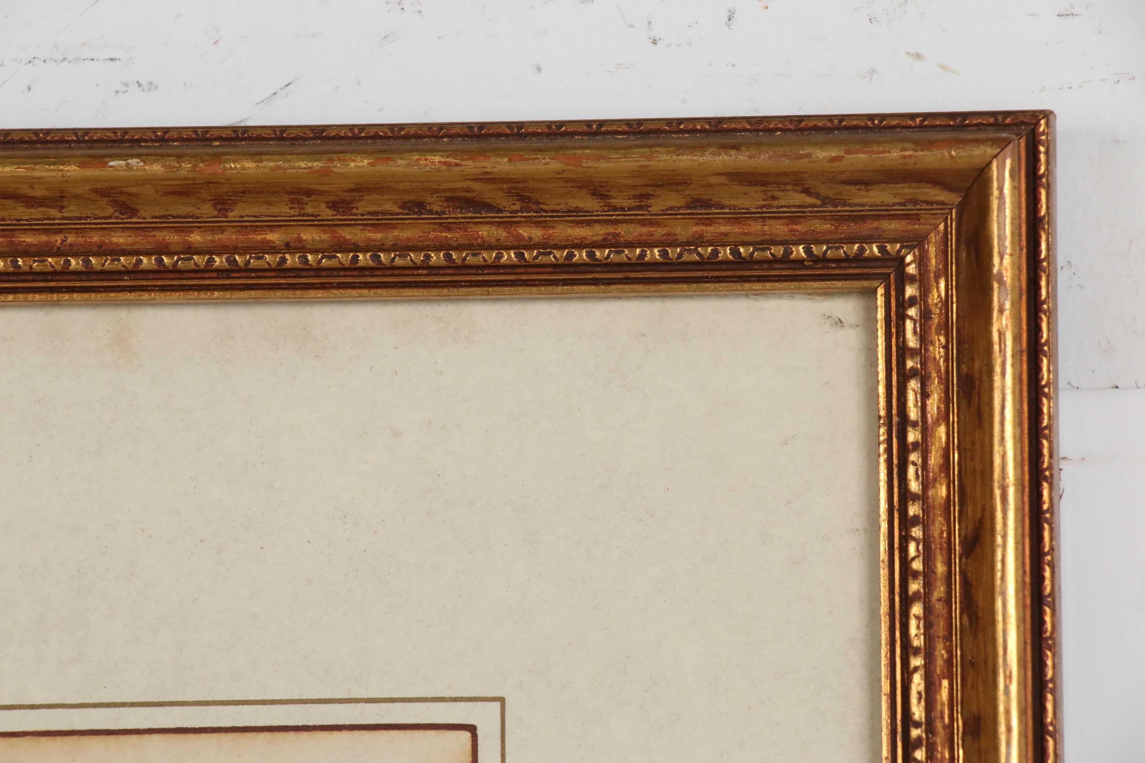 Offset Lithograph after Courcelles "Meditation"