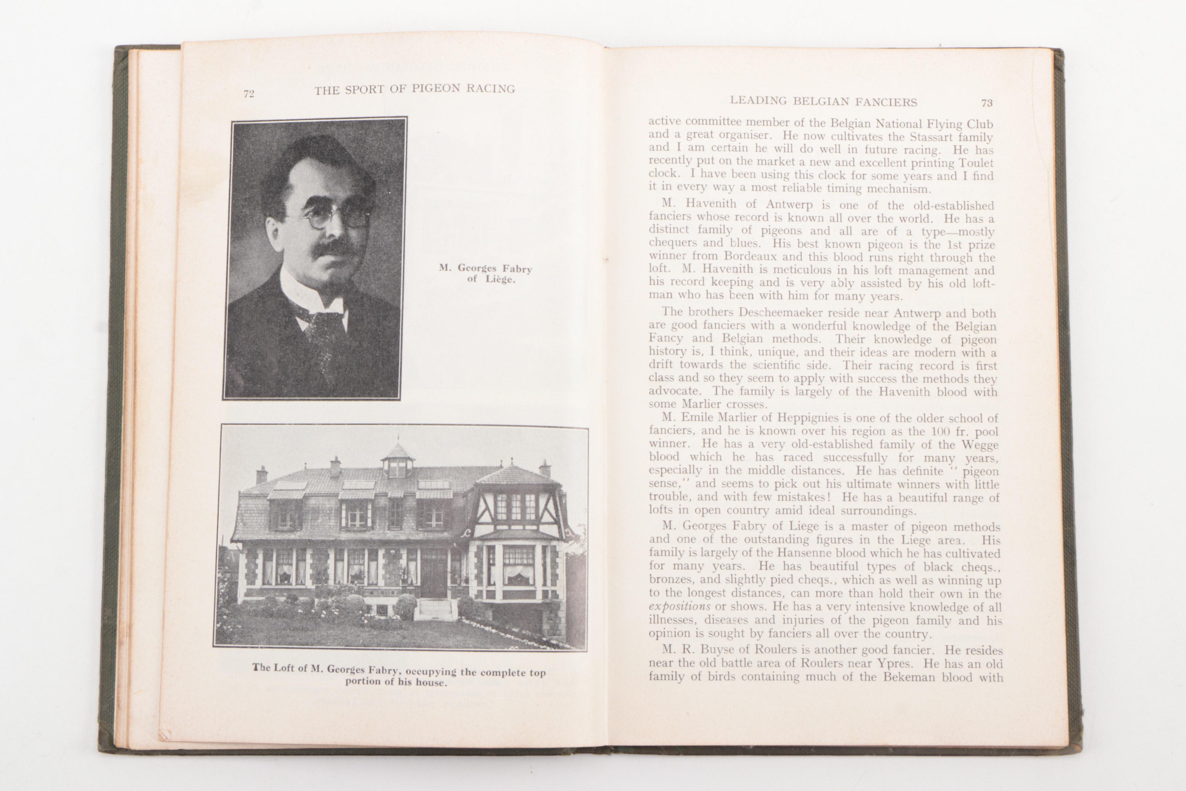 Pigeon Showing and Racing Books Featuring 1954 "The Sport of Pigeon Racing"