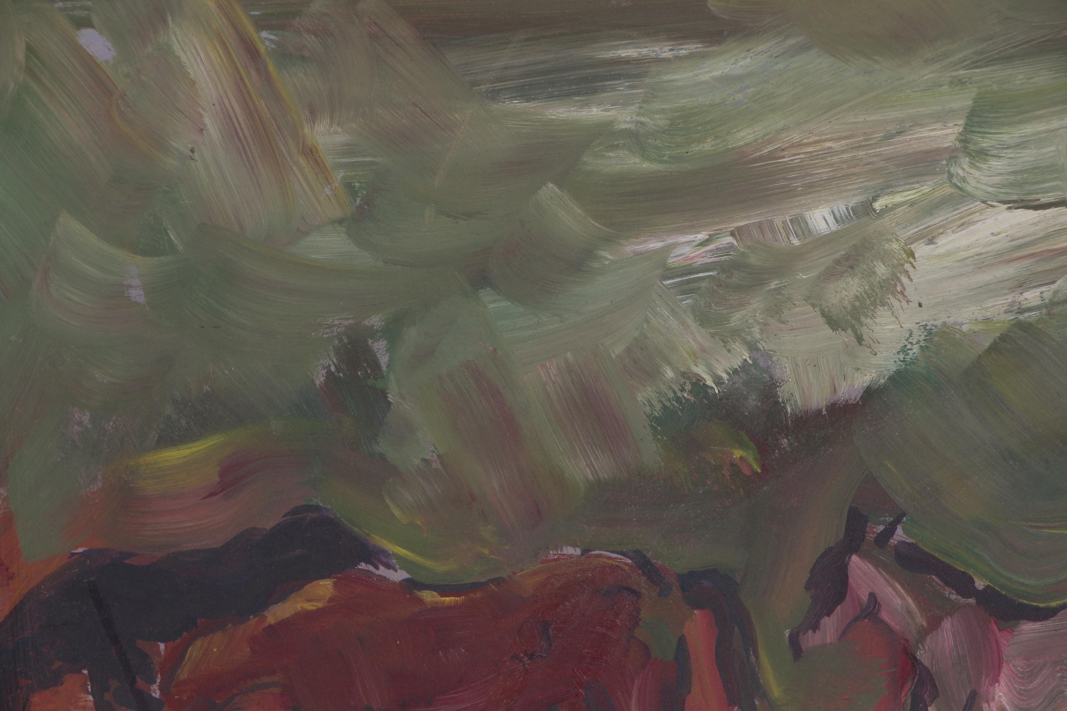 Virginia Stonebarger Oil Painting of Horses