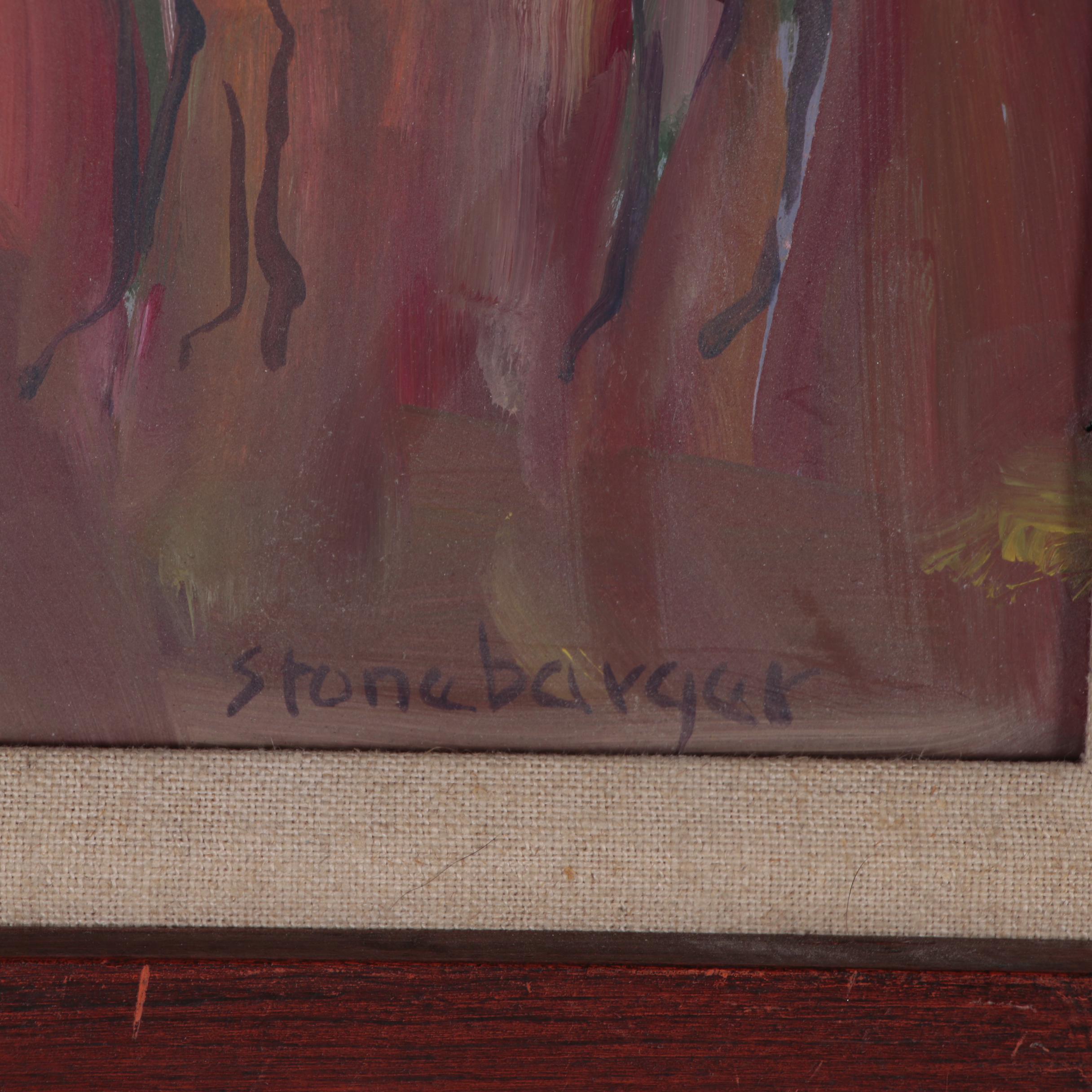 Virginia Stonebarger Oil Painting of Horses