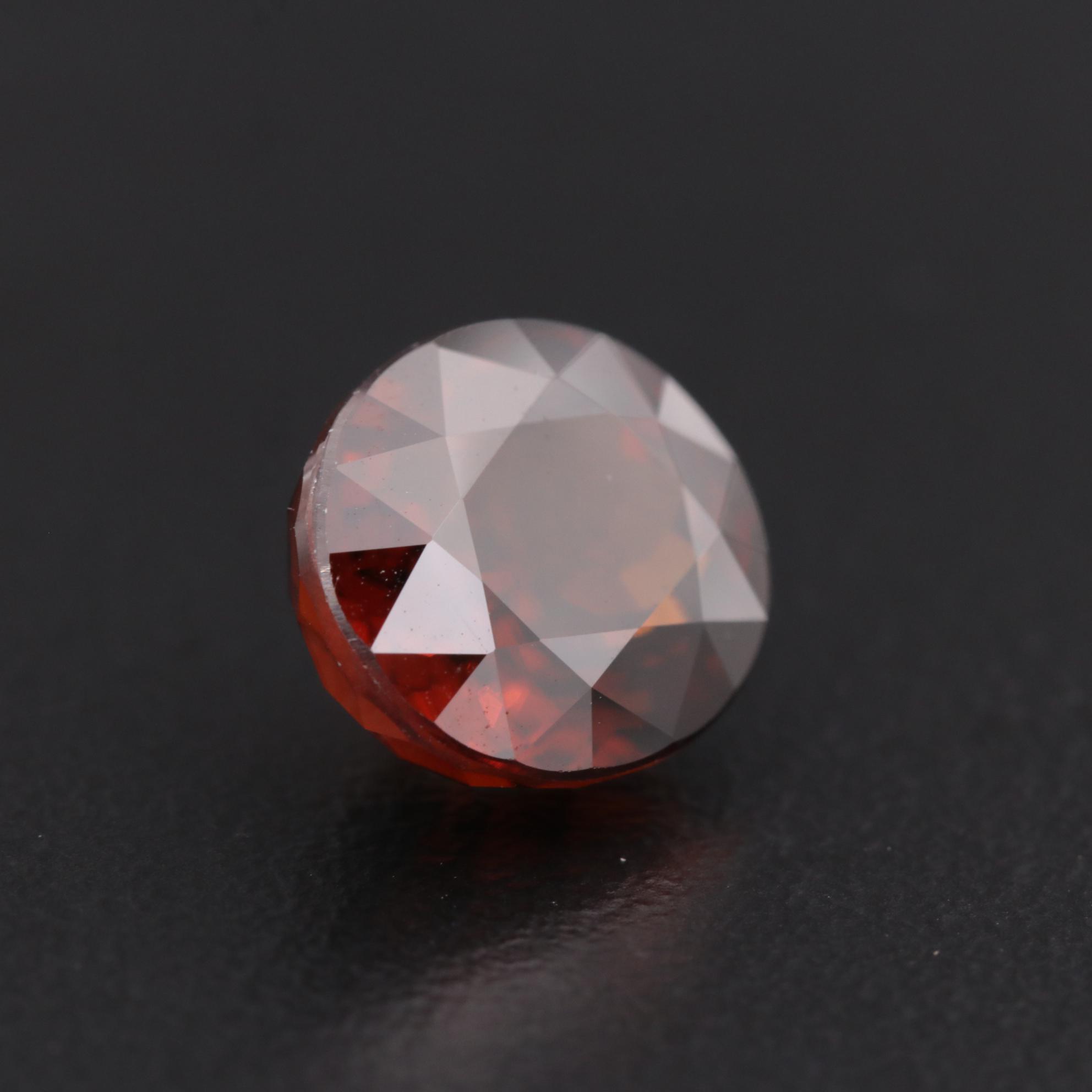 Loose 8.25 CT Oval Faceted Red Zircon