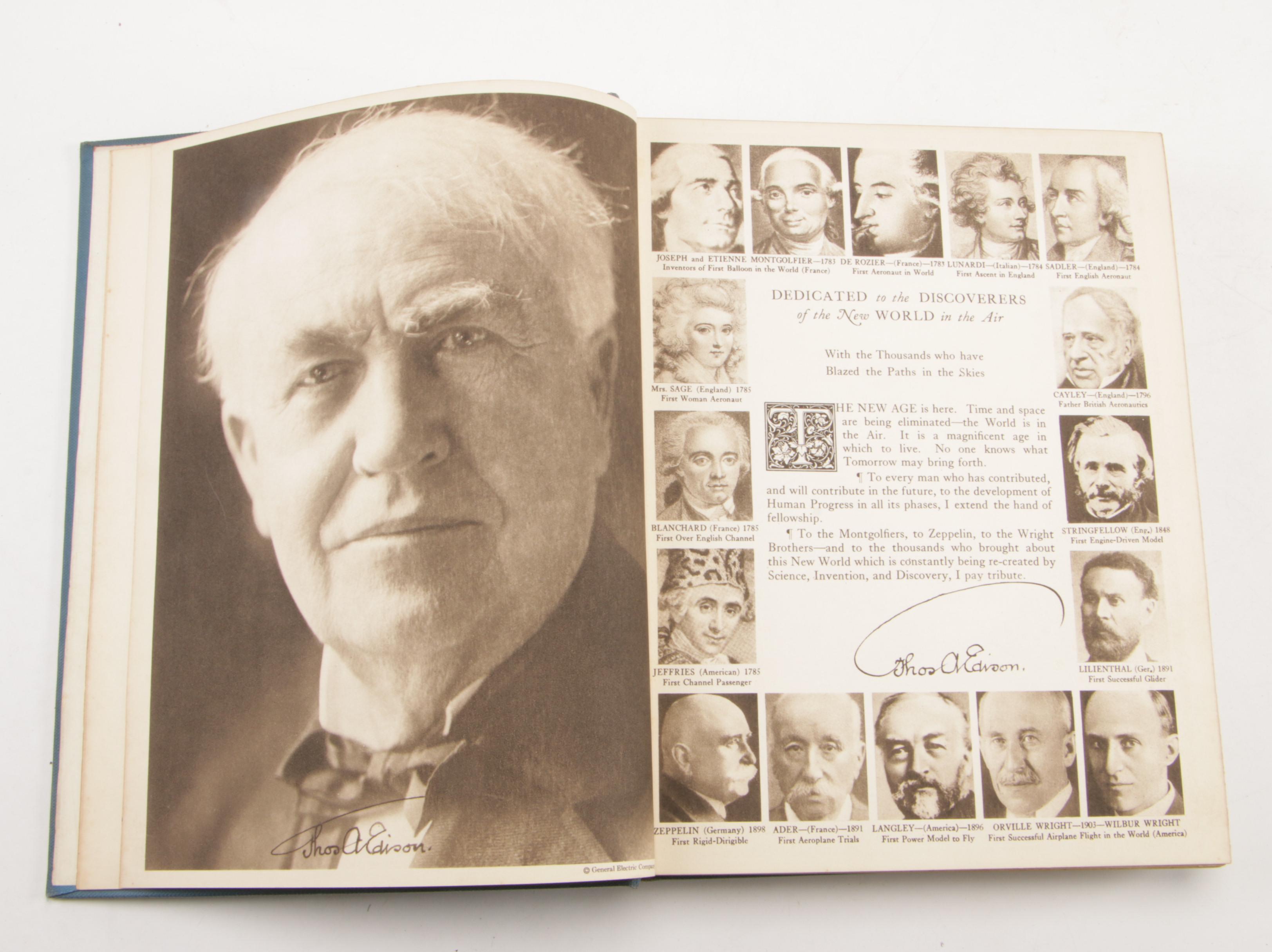 1930 First Edition "The World in the Air: The Story of Flying in Pictures"