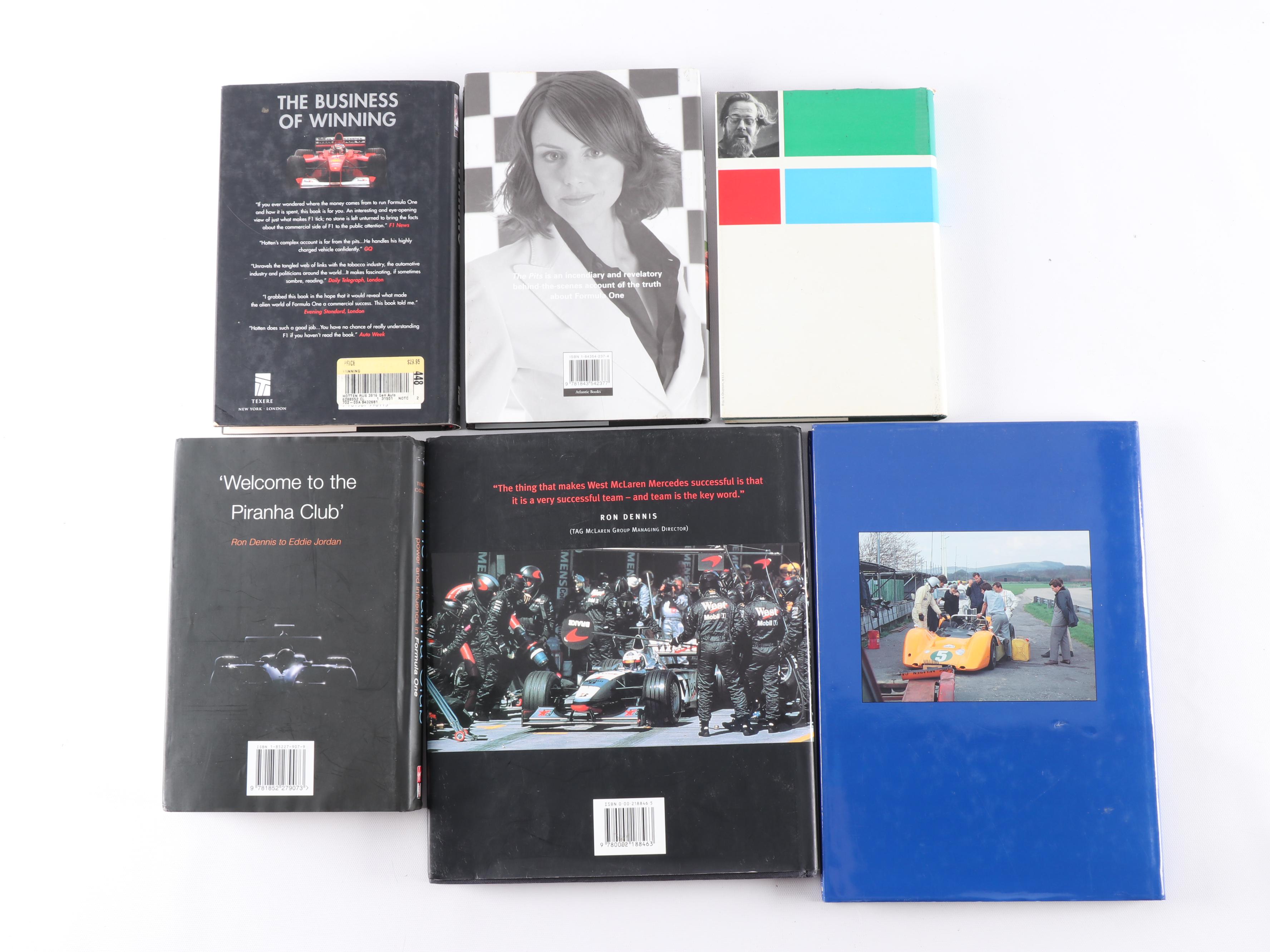 Formula One Racing Books with First Edition "Indianapolis Roadsters" and More