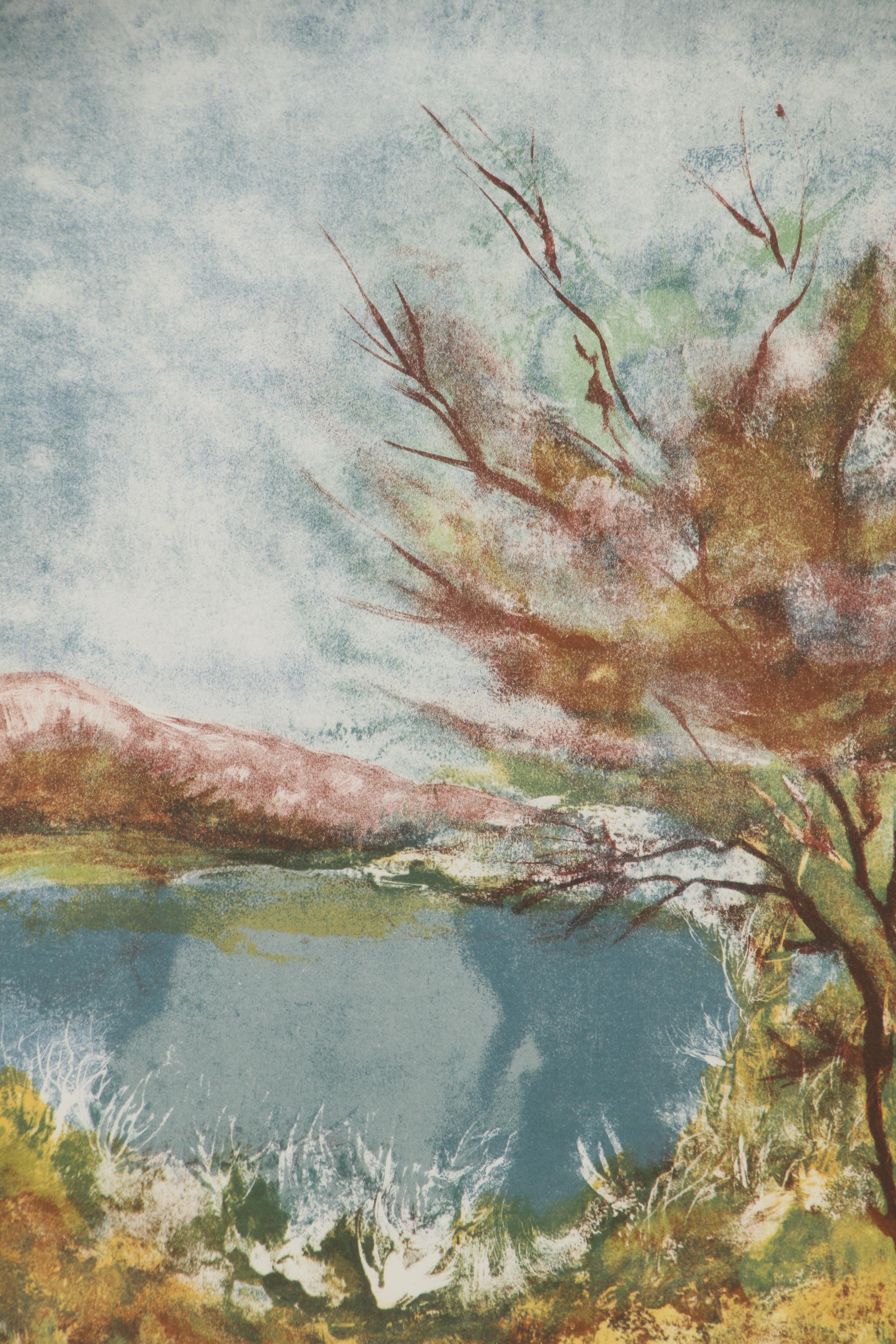 Pervez Captain Landscape Color Lithograph