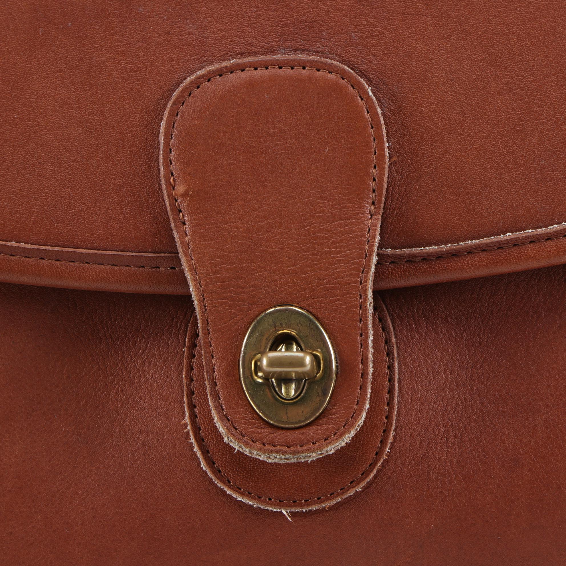 Coach Beekman Brown Leather Briefcase