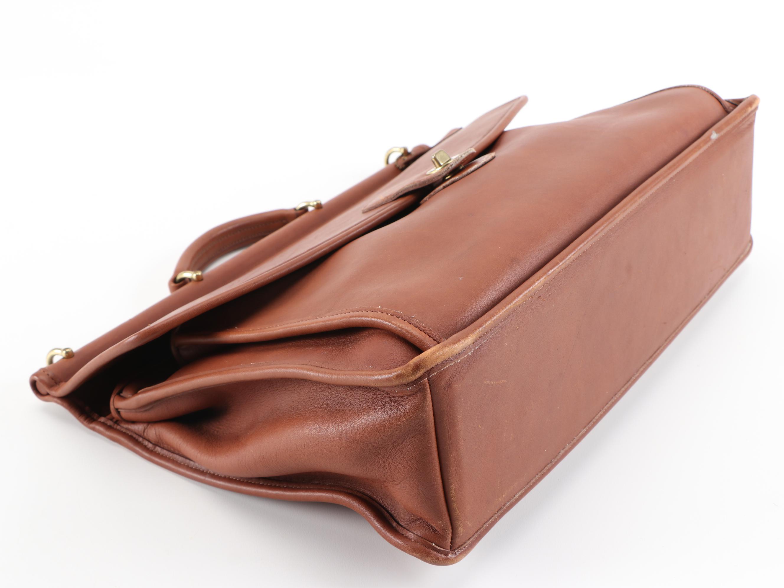 Coach Beekman Brown Leather Briefcase