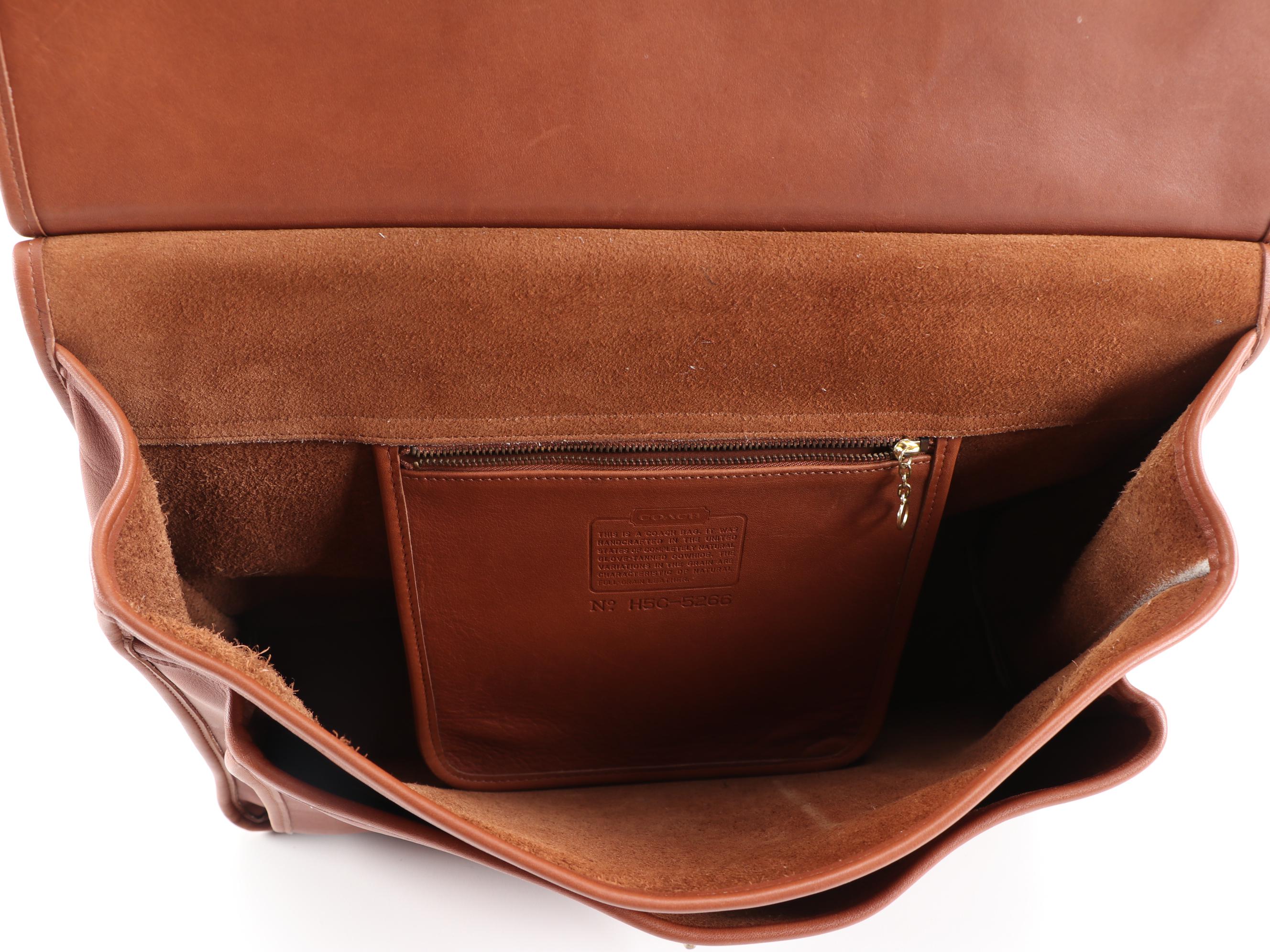 Coach Beekman Brown Leather Briefcase