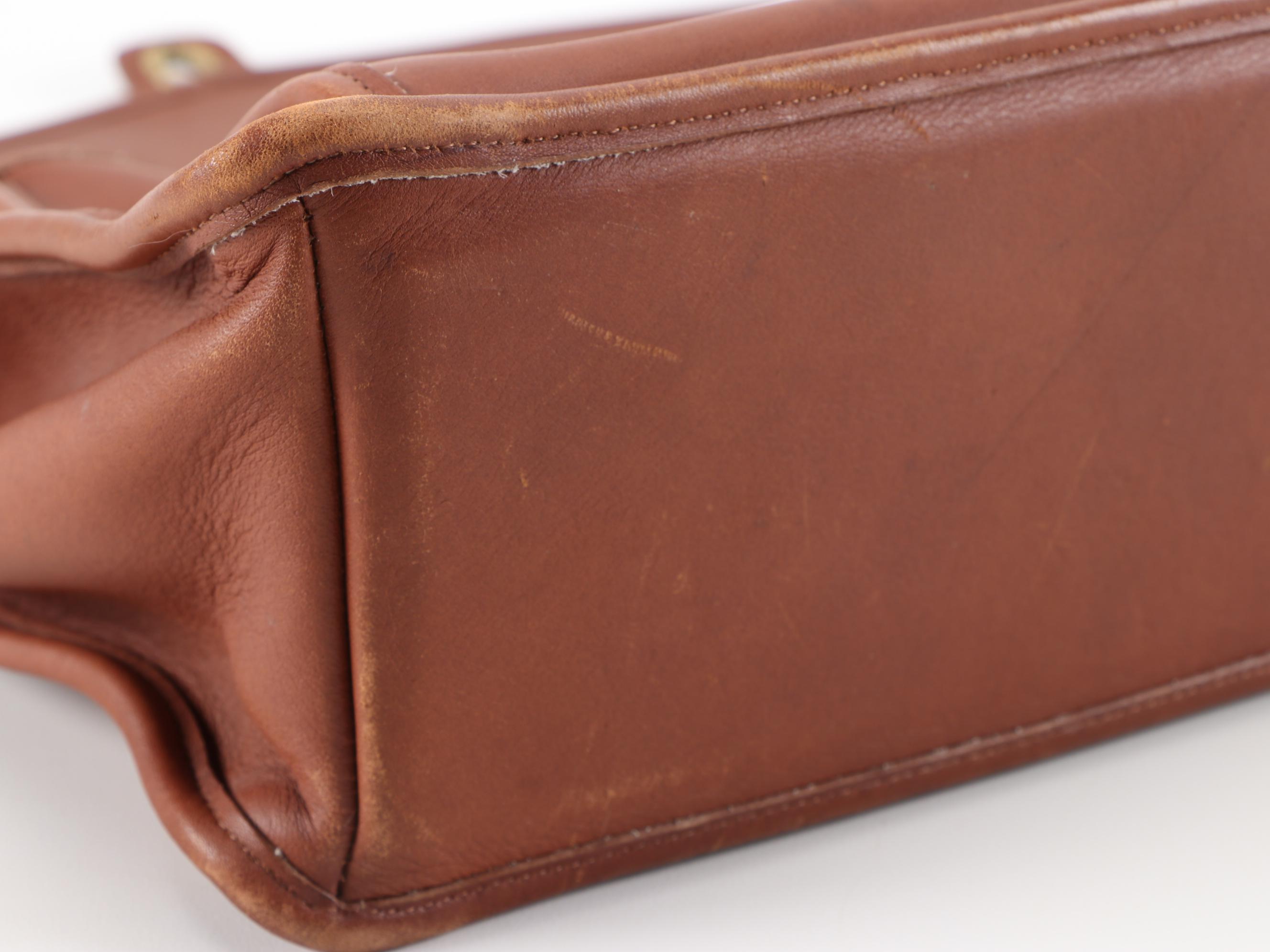 Coach Beekman Brown Leather Briefcase