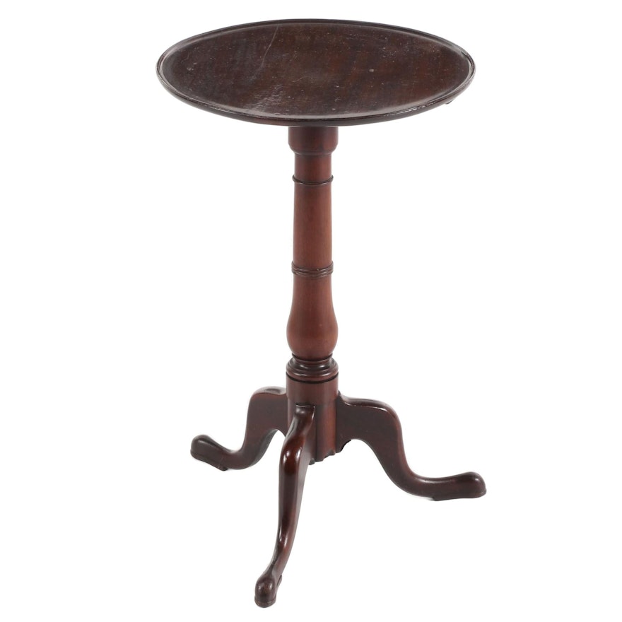 George III Style Mahogany Candlestand, Late 19th/Early 20th Century