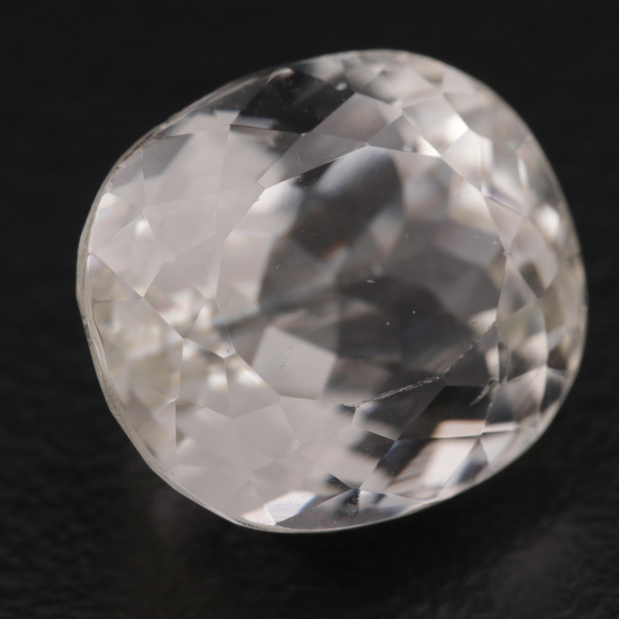 Loose 8.16 CT Rock Crystal Quartz