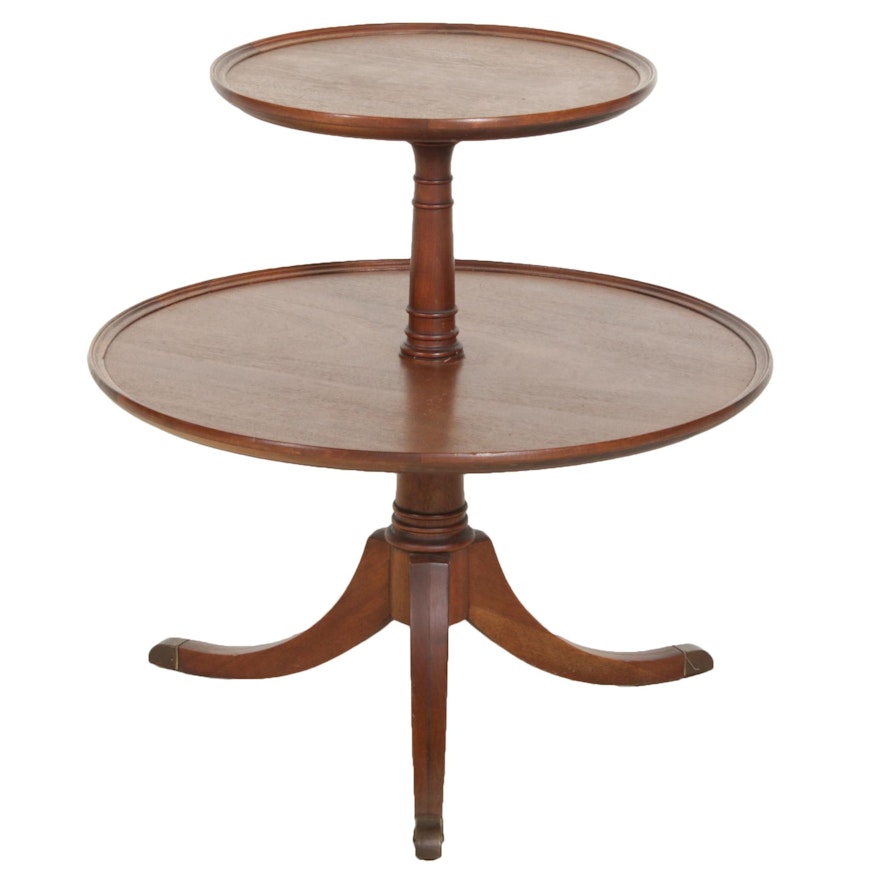 Duncan Phyfe Style Two Tiered Side Table