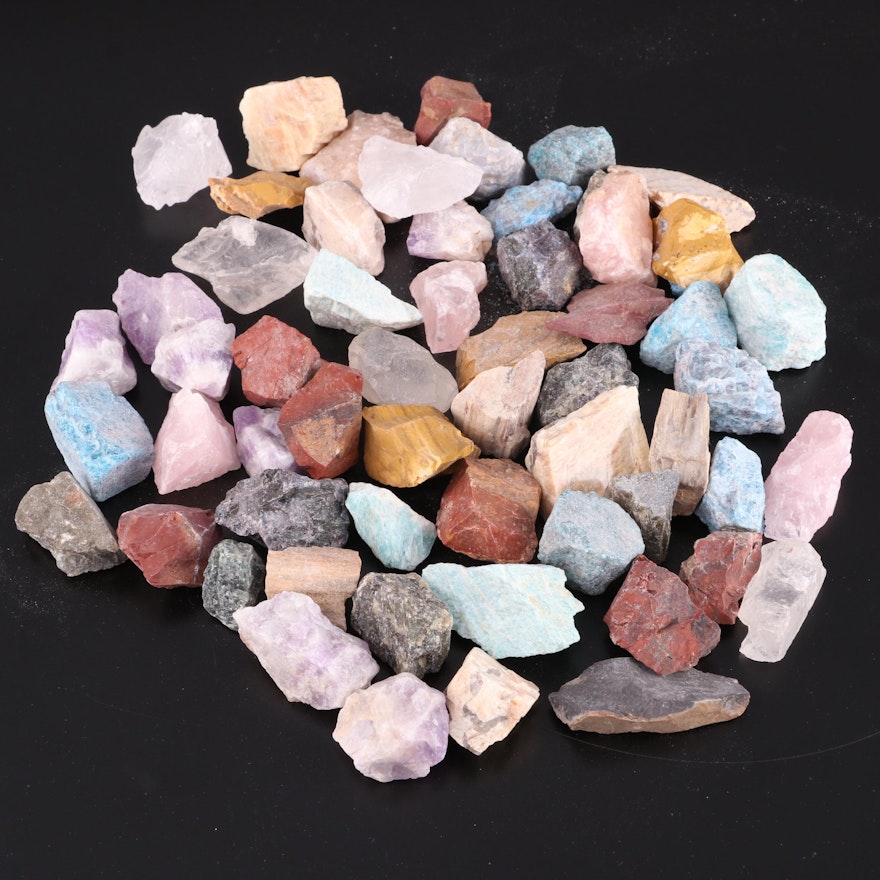 Rose Quartz, Amethyst and Other Mineral Specimens