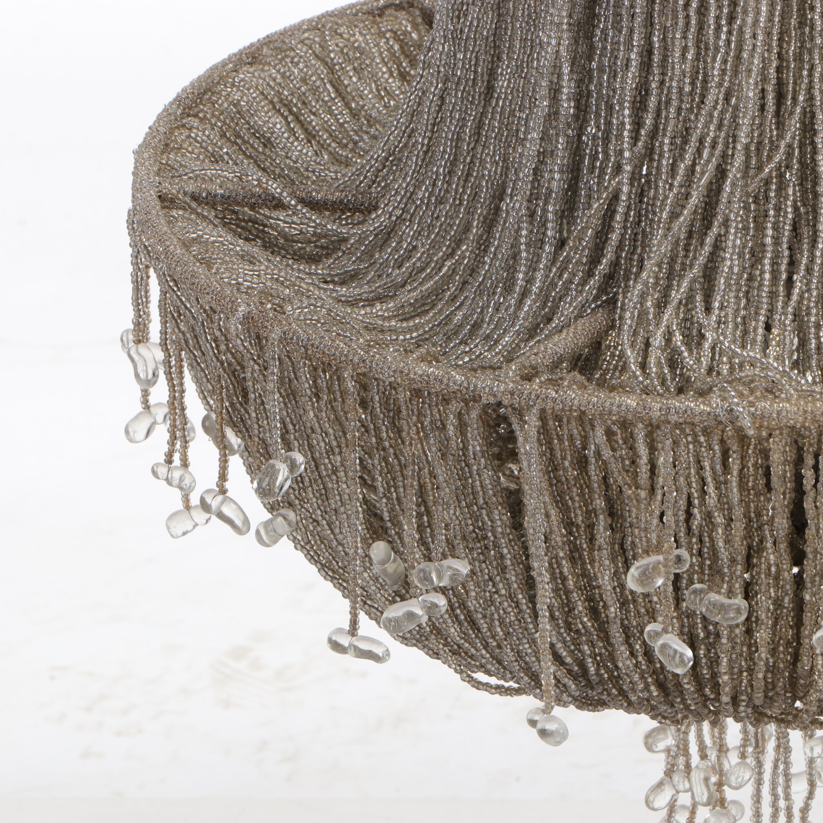 Restoration Hardware "1930s French Crystal" Beaded Basket Chandelier