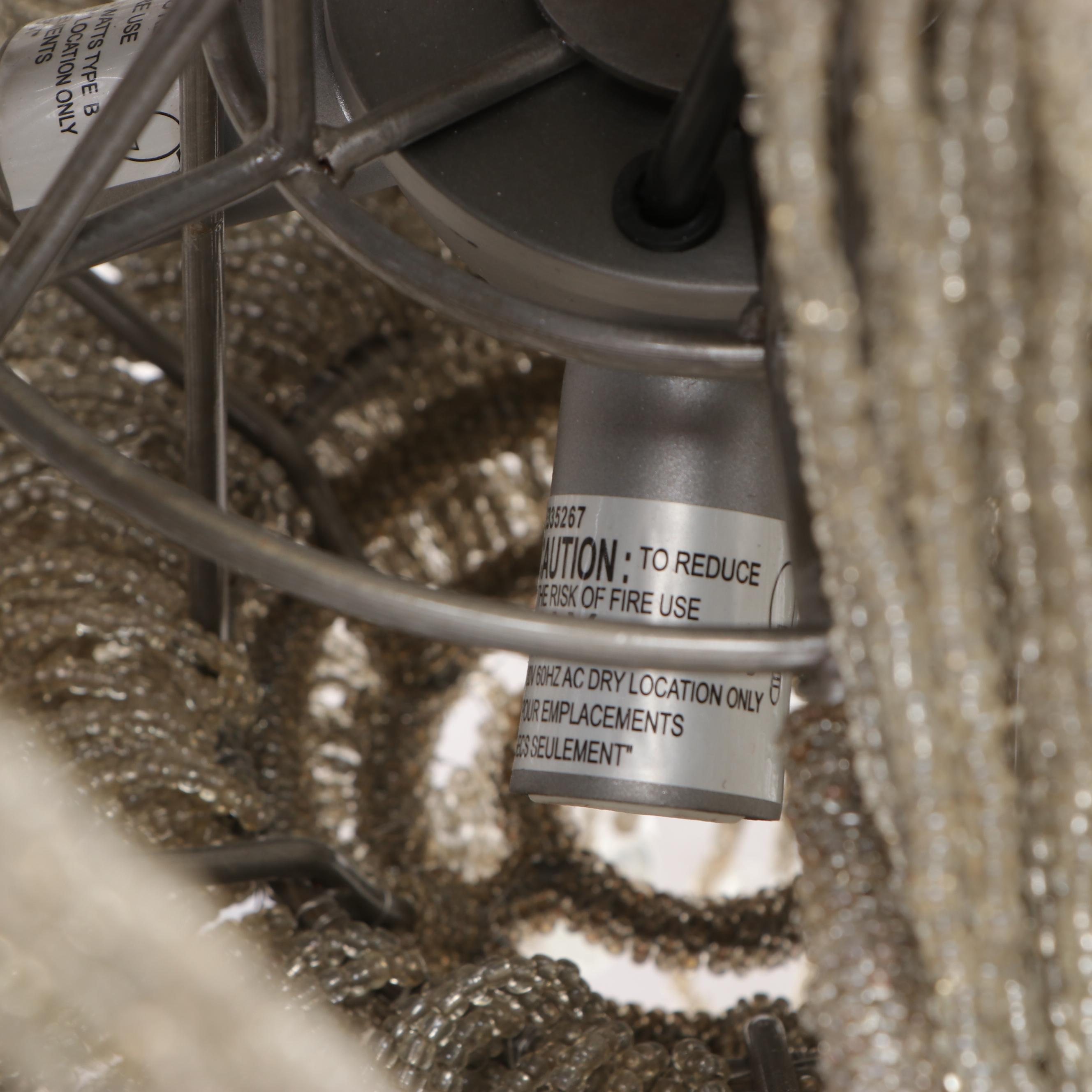 Restoration Hardware "1930s French Crystal" Beaded Basket Chandelier