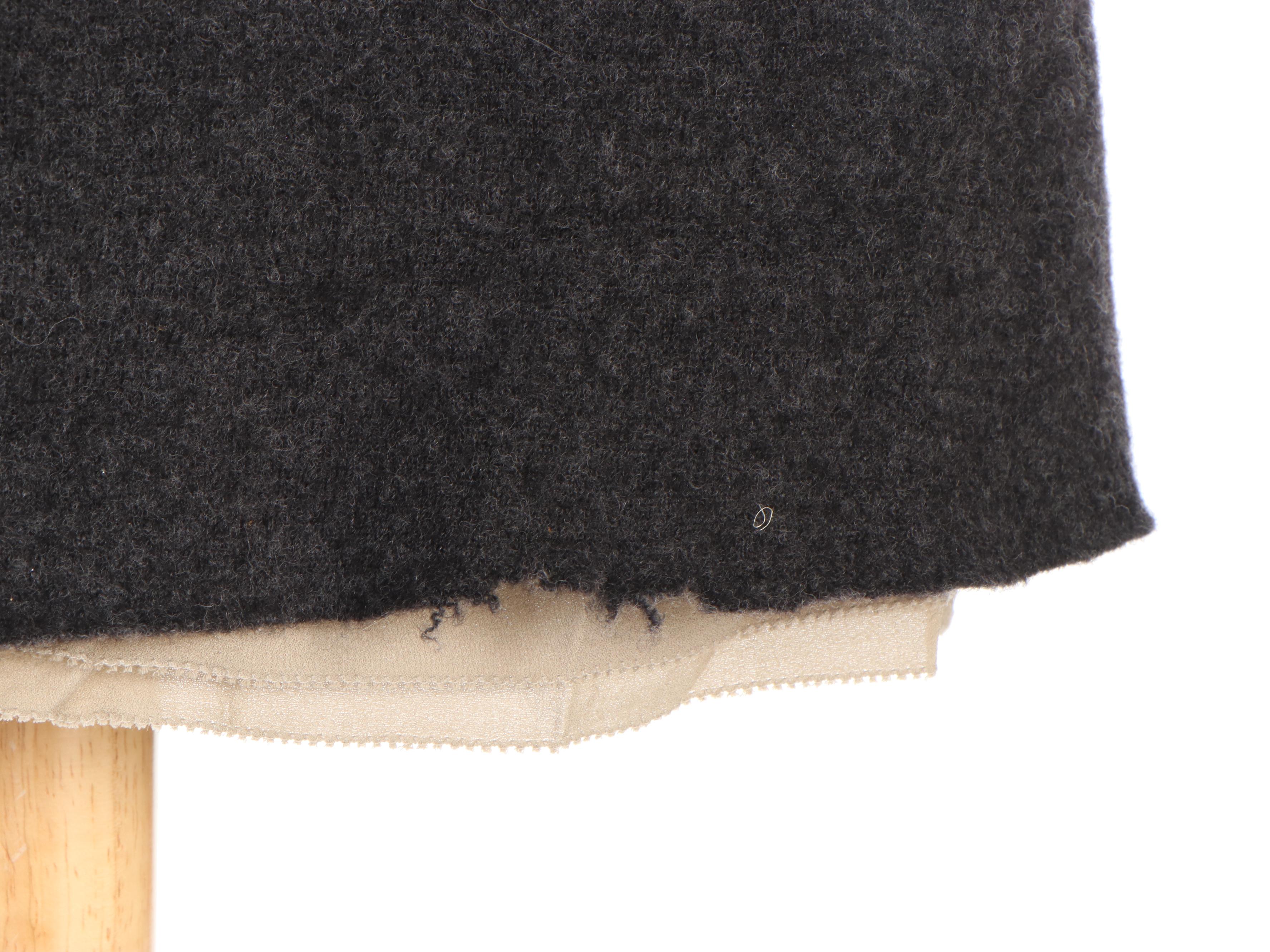 Tory Burch Fitted Grey Wool Dress with Sequin Embellished Cutouts