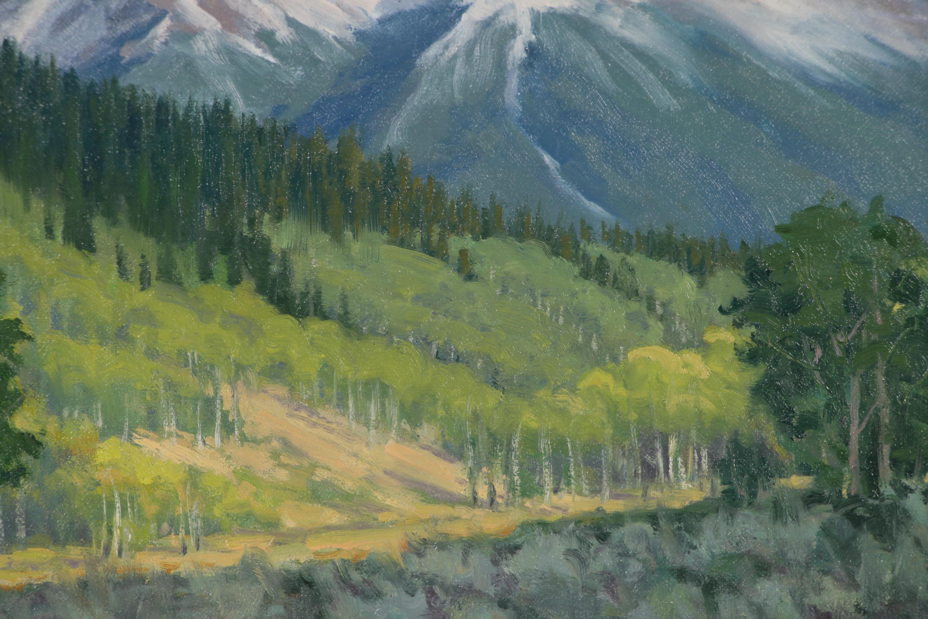 Tom Lockhart Plein Air Landscape Oil Painting "Summer's Arrival", 2004