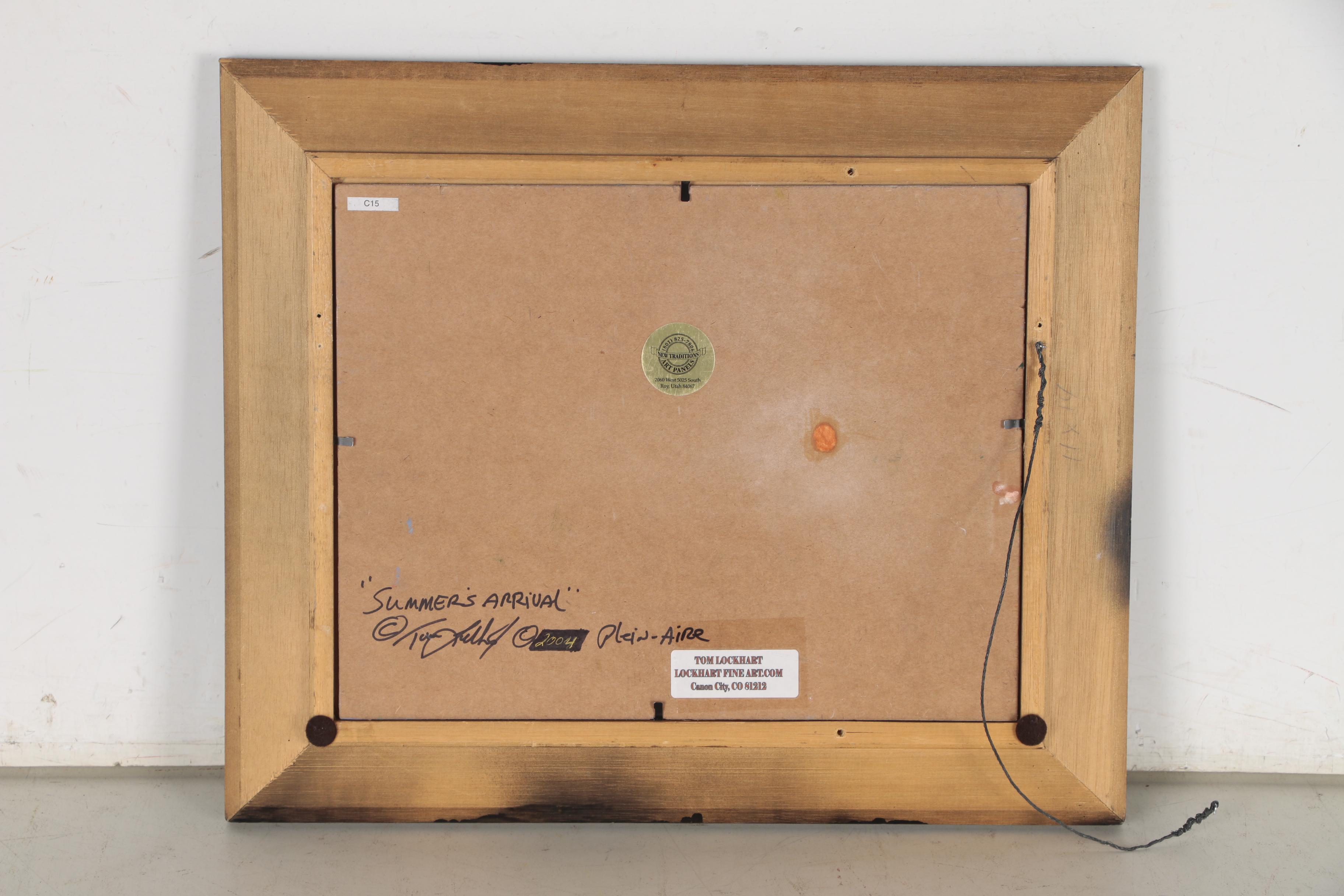 Tom Lockhart Plein Air Landscape Oil Painting "Summer's Arrival", 2004