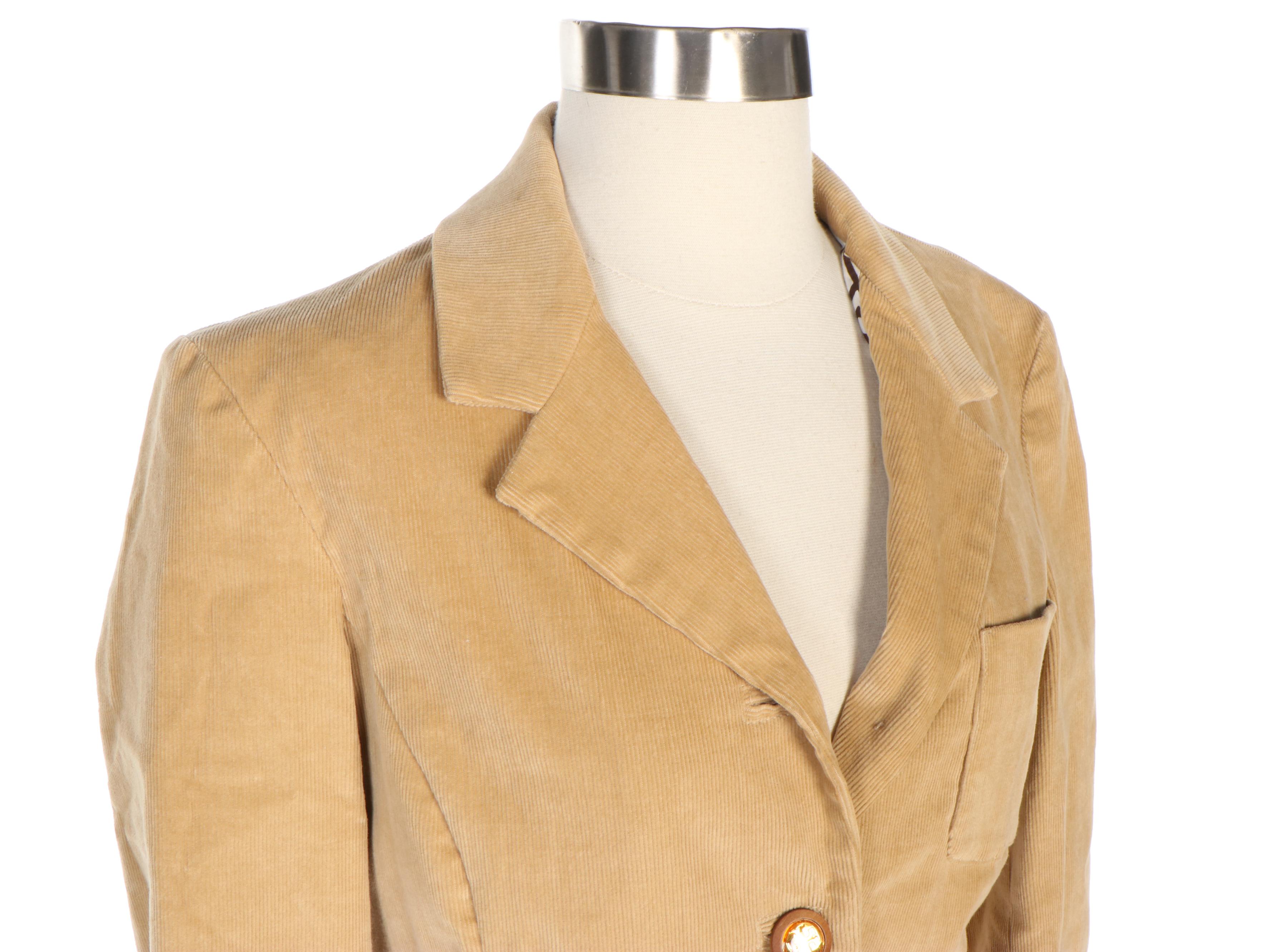 Tory Burch Tan Corduroy Jacket