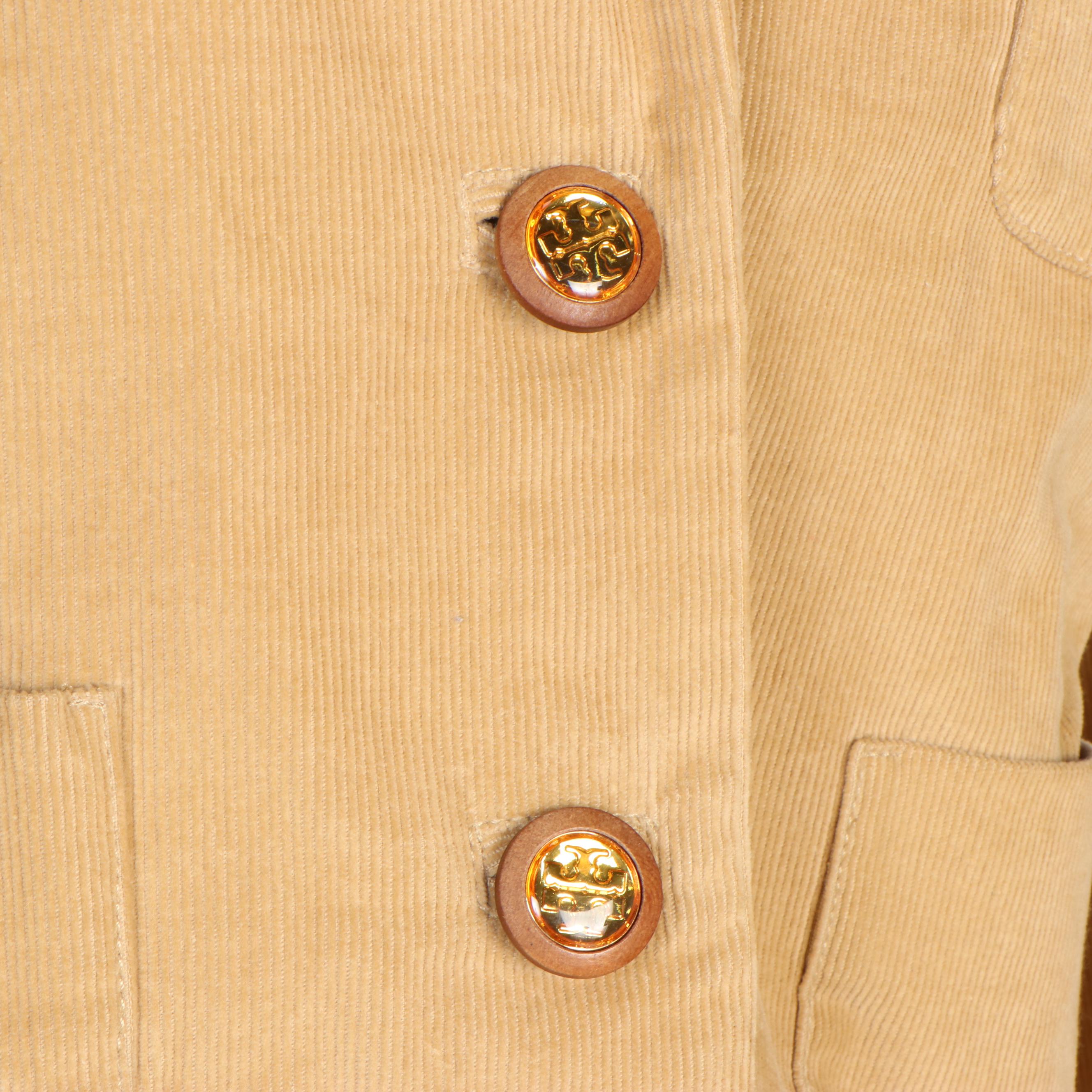 Tory Burch Tan Corduroy Jacket